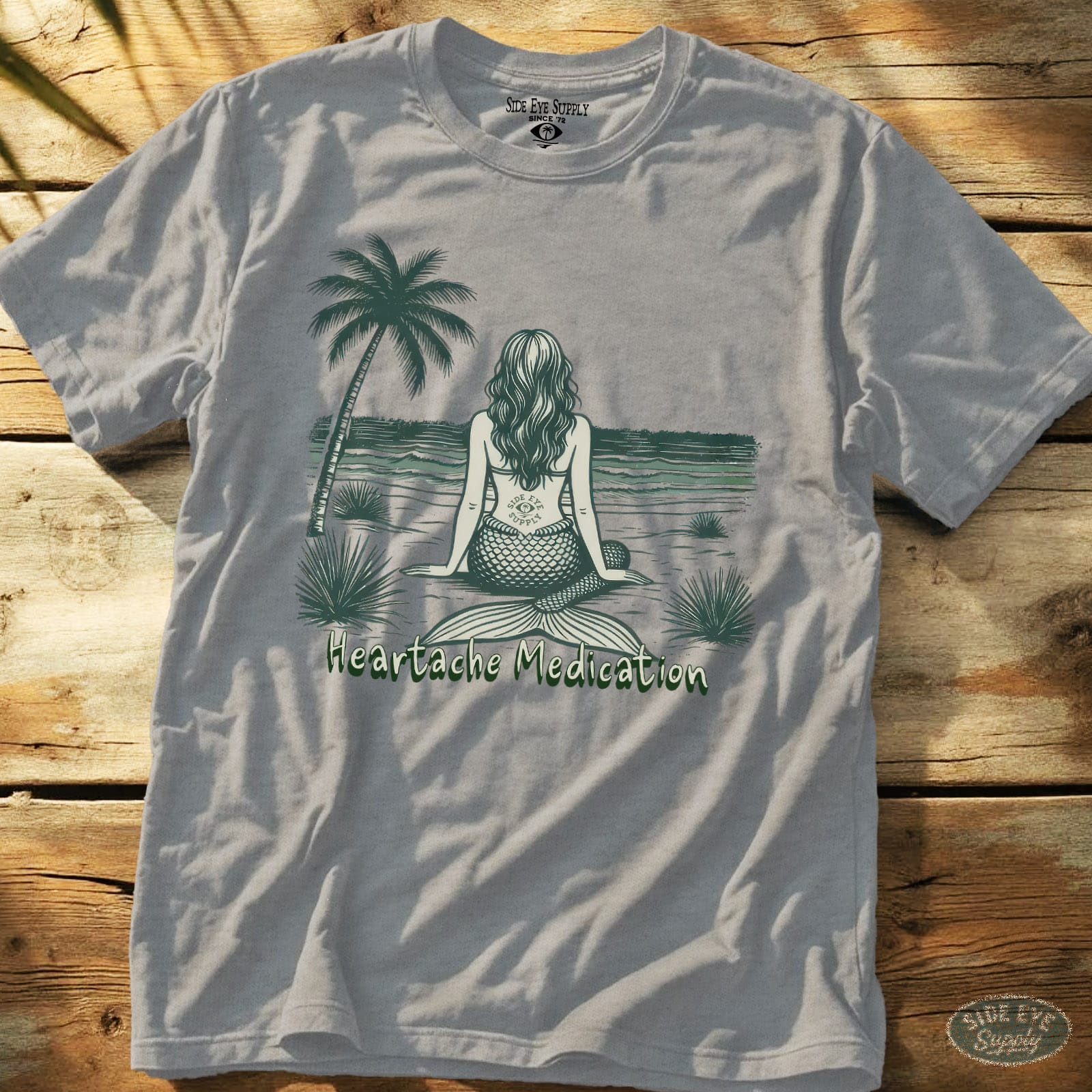 Heartache Medication Tee Sport Grey / S - by Side Eye Supply - Surf Beach Life Apparel