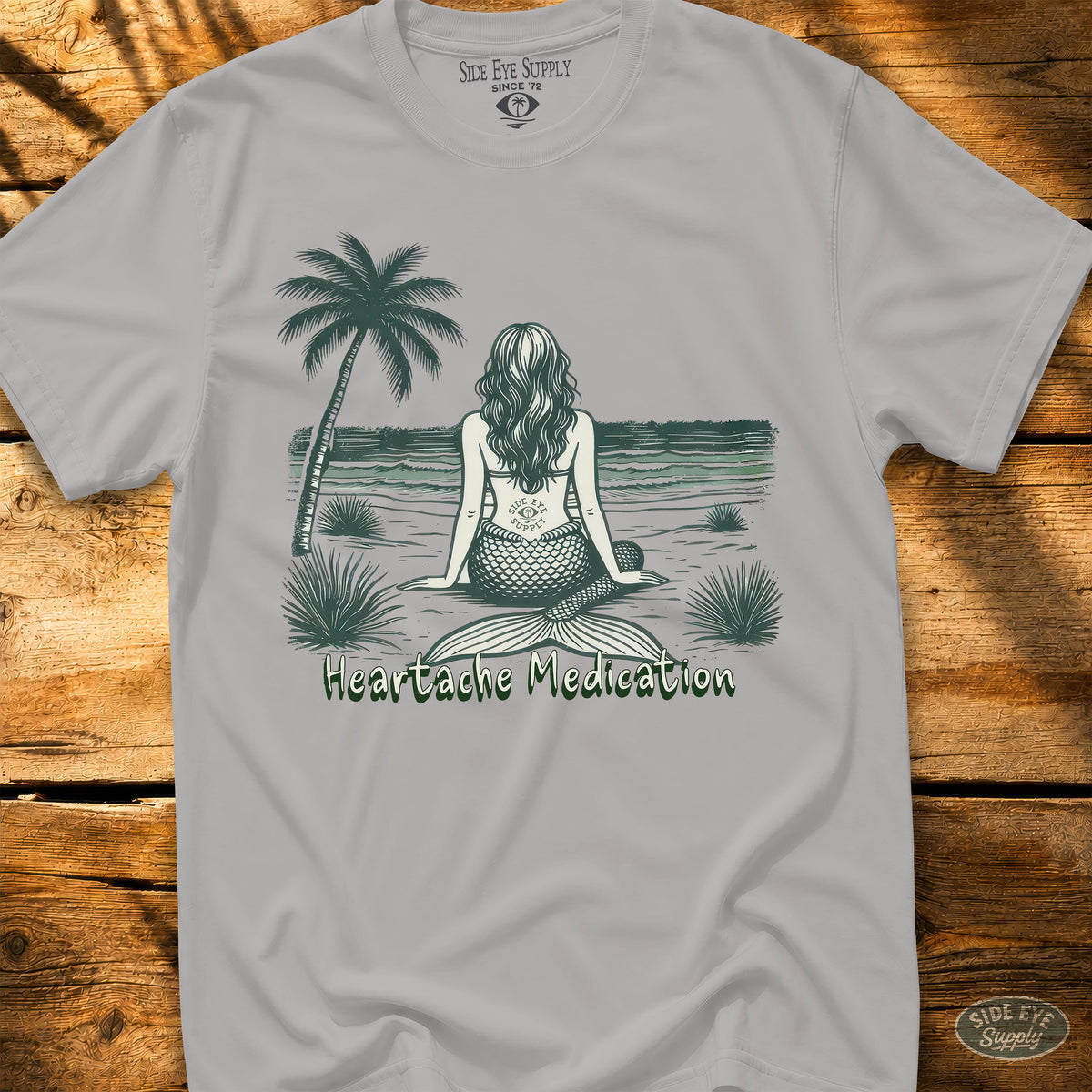 Heartache Medication Tee Ice Grey / S - by Side Eye Supply - Surf Beach Life Apparel