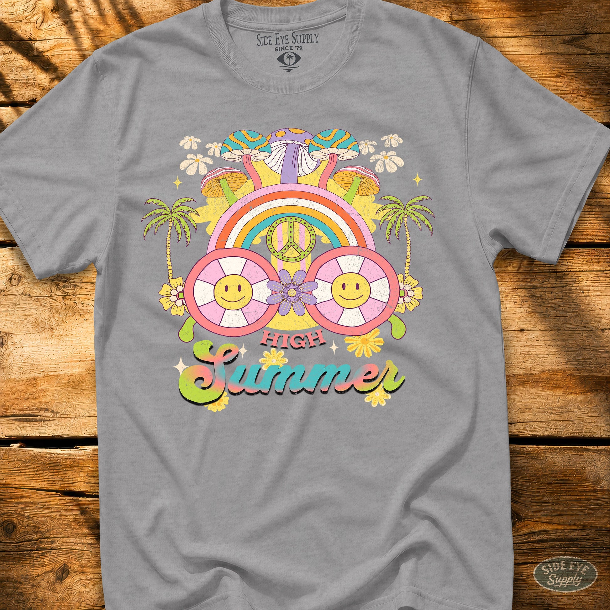 Hello Summer Tee Sport Grey / S - by Side Eye Supply - Surf Beach Life Apparel