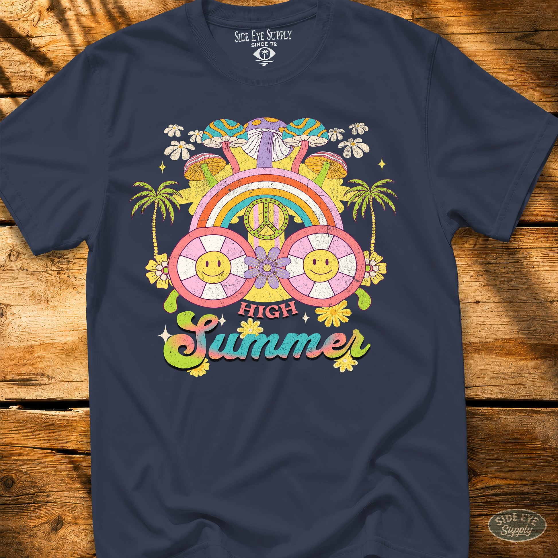 Hello Summer Tee Navy / S - by Side Eye Supply - Surf Beach Life Apparel