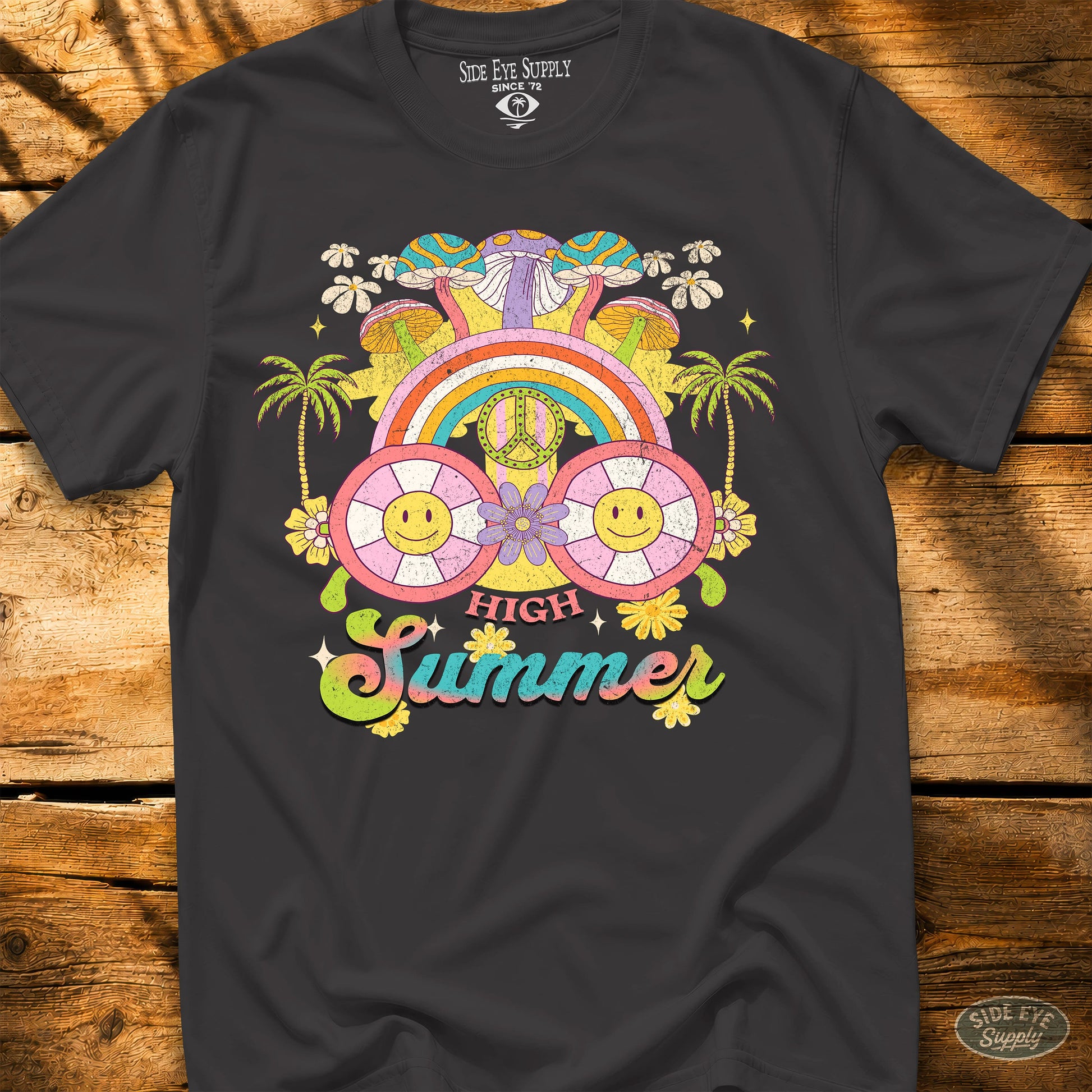 Hello Summer Tee Black / S - by Side Eye Supply - Surf Beach Life Apparel