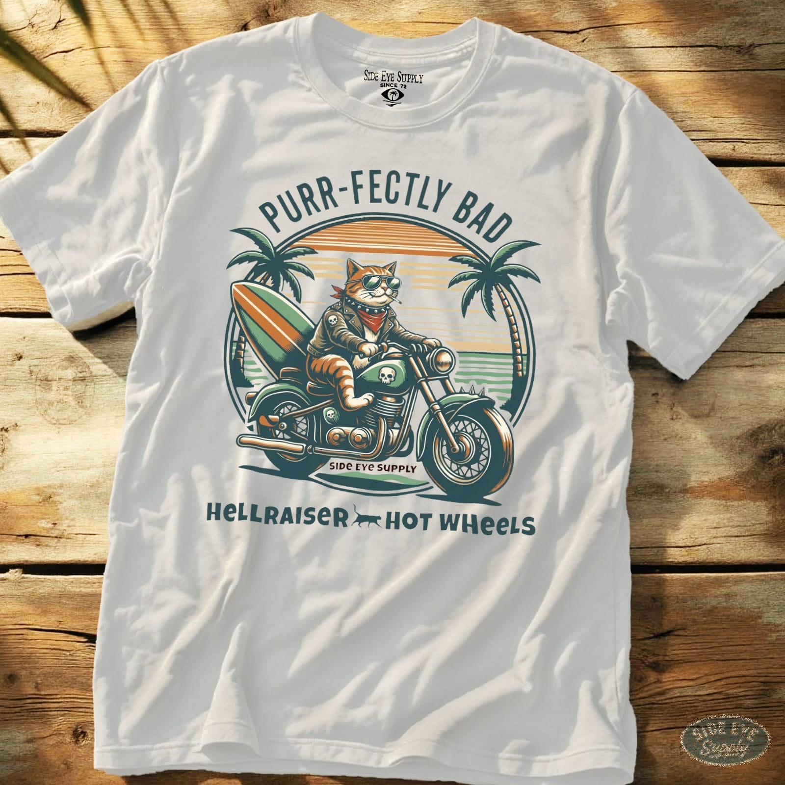 Hellraiser Tee White / S - by Side Eye Supply - Surf Beach Life Apparel