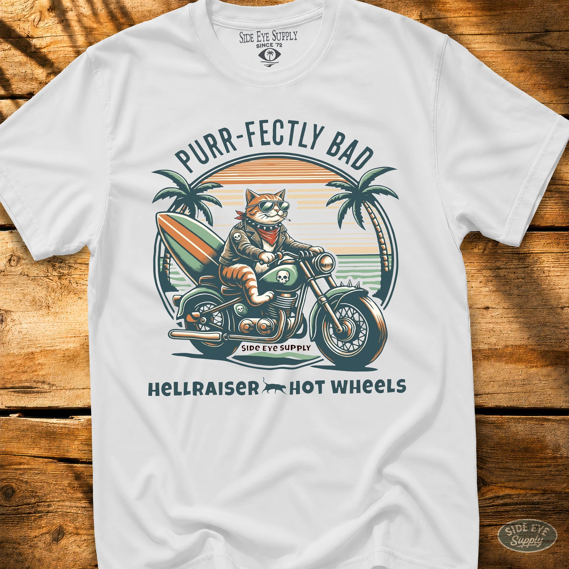 Hellraiser Tee White / S - by Side Eye Supply - Surf Beach Life Apparel