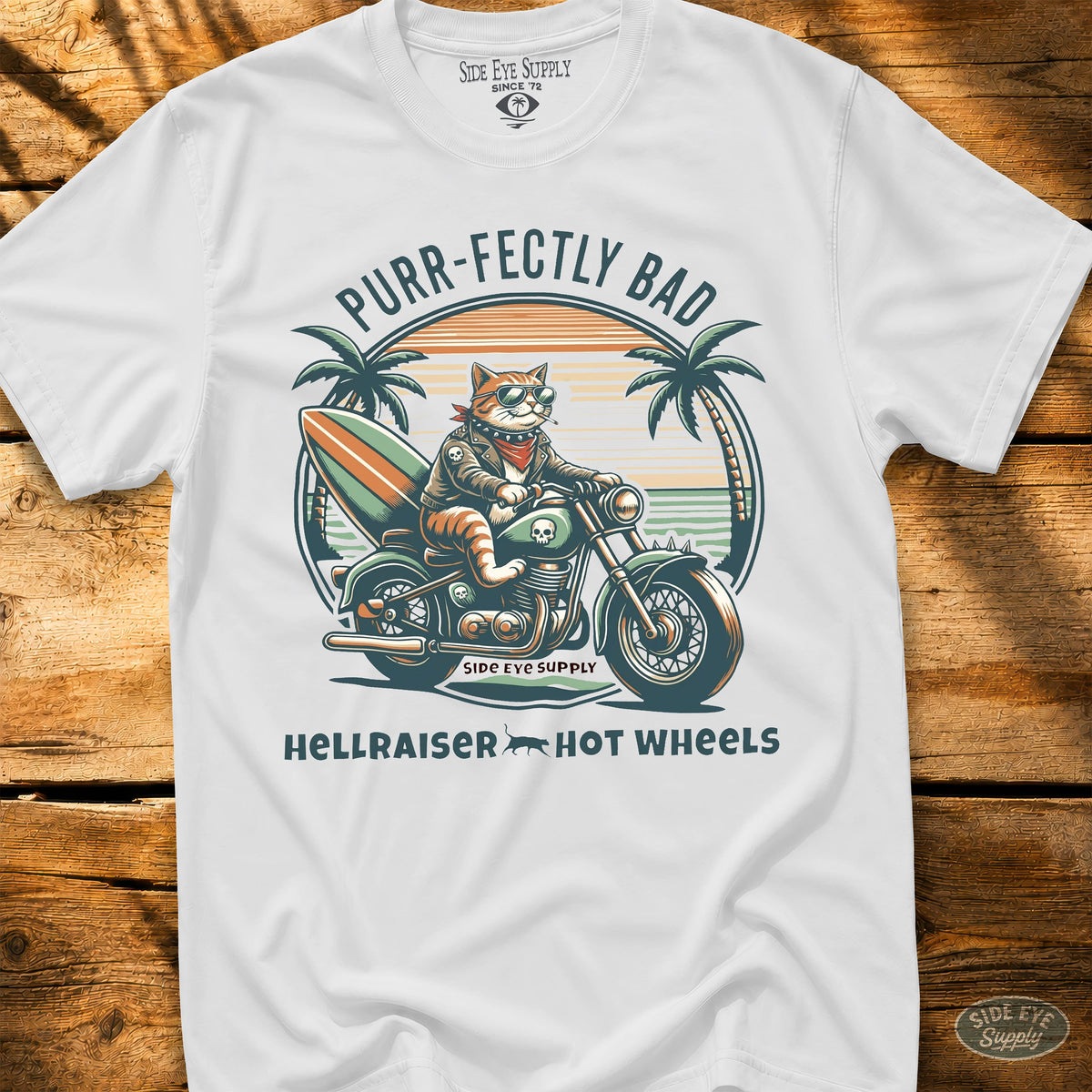 Hellraiser Tee White / S - by Side Eye Supply - Surf Beach Life Apparel