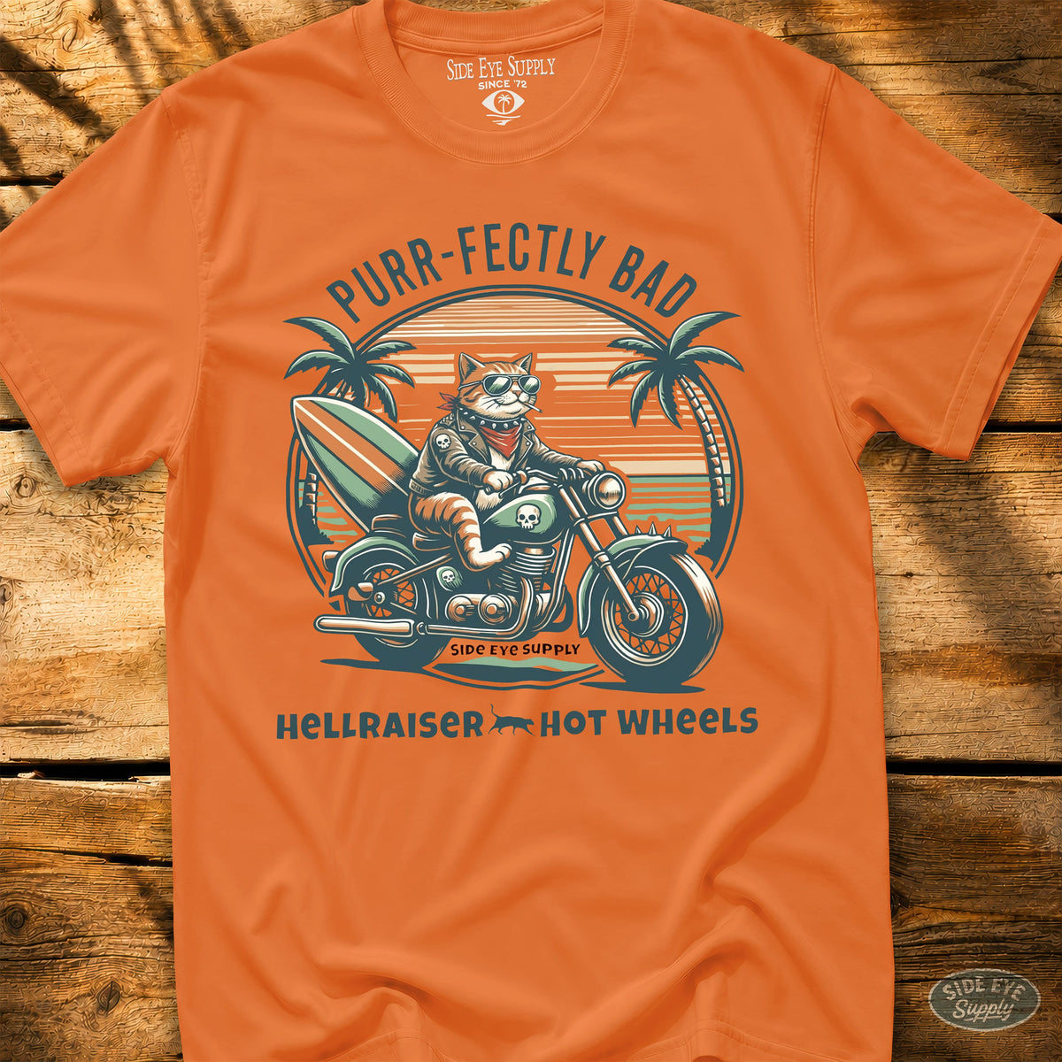 Hellraiser Tee Orange / S - by Side Eye Supply - Surf Beach Life Apparel