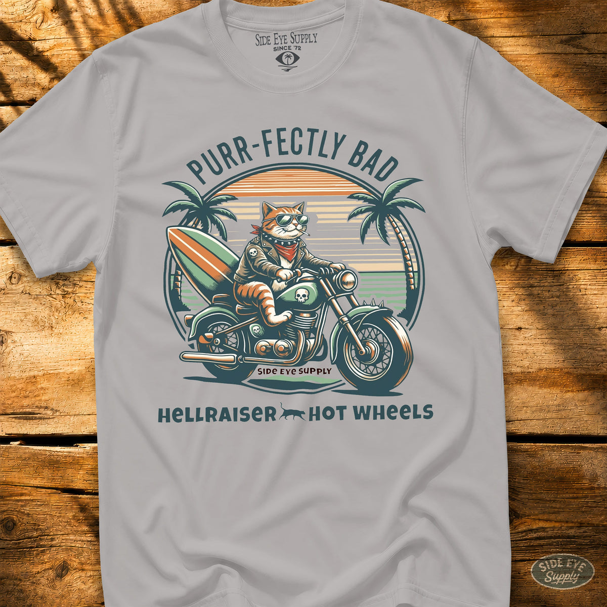 Hellraiser Tee Ice Grey / S - by Side Eye Supply - Surf Beach Life Apparel