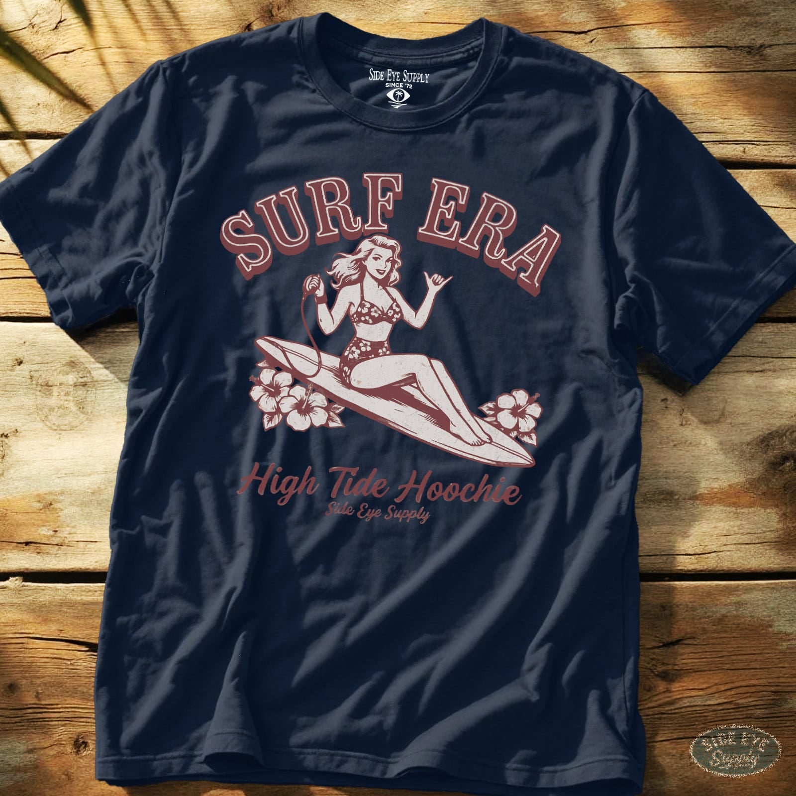 High Tide Hoochie Tee Navy / S - by Side Eye Supply - Surf Beach Life Apparel