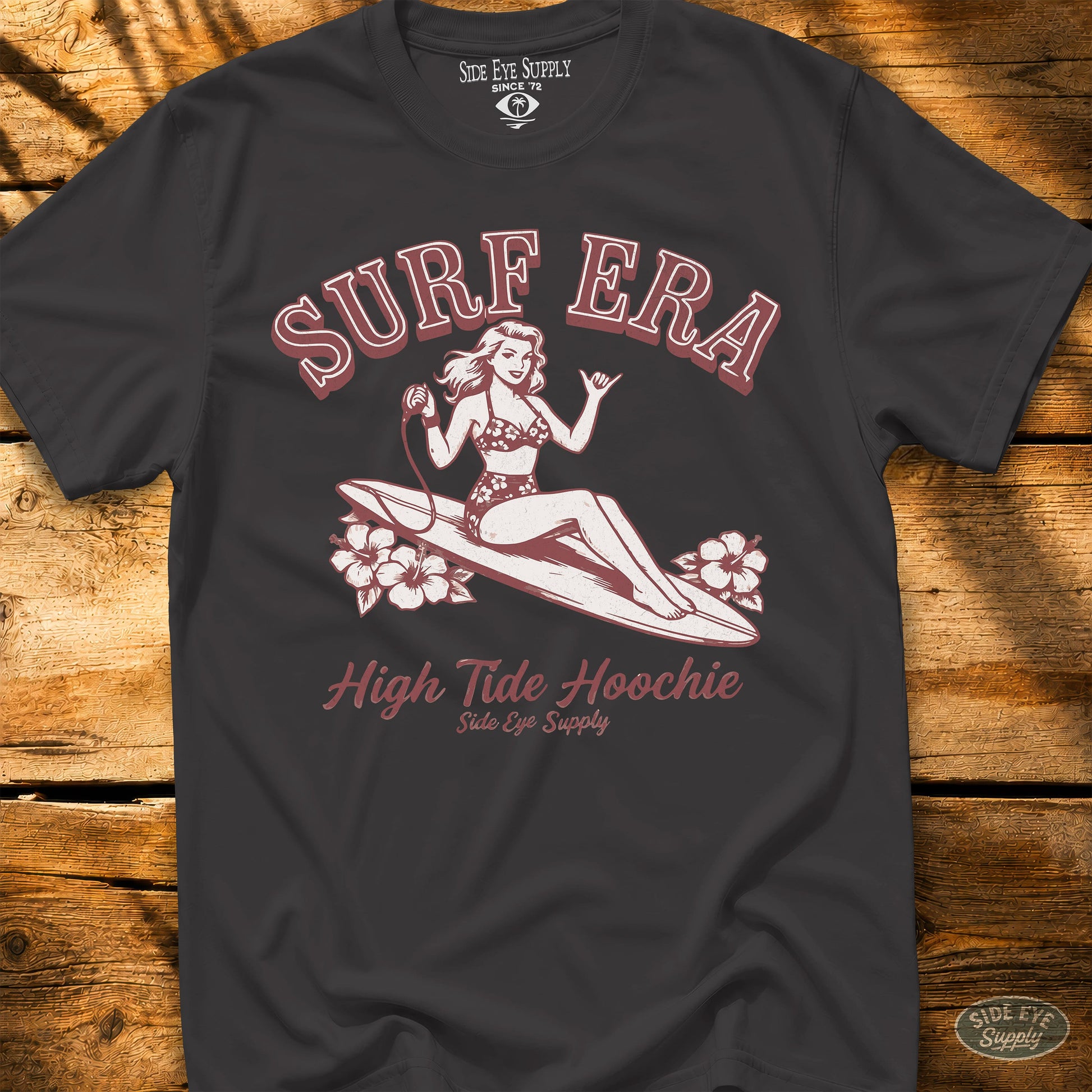 High Tide Hoochie Tee Black / S - by Side Eye Supply - Surf Beach Life Apparel