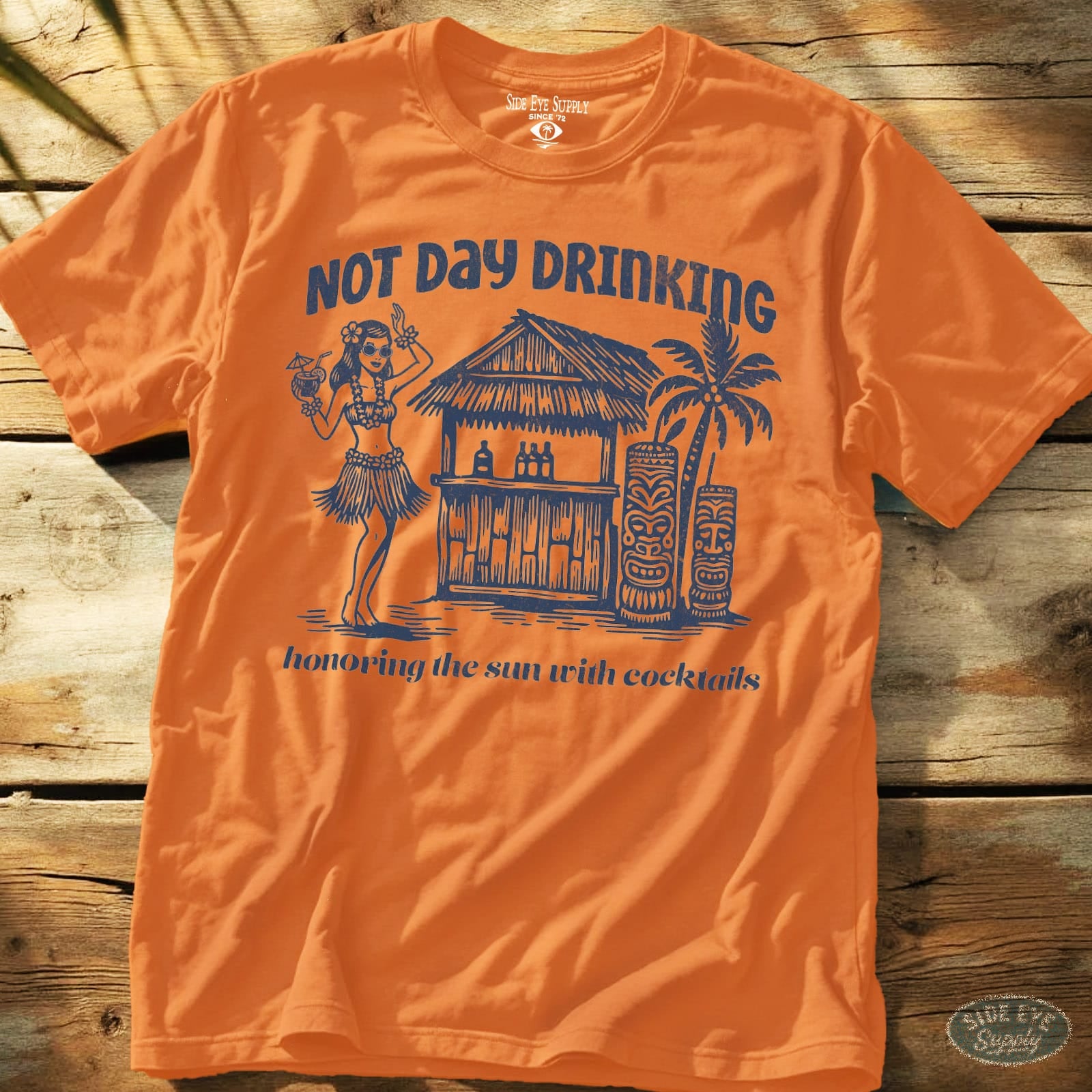 Honor The Sun Tee Orange / S - by Side Eye Supply - Surf Beach Life Apparel
