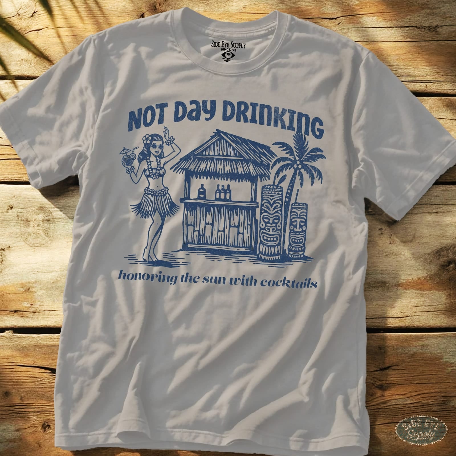Honor The Sun Tee Ice Grey / S - by Side Eye Supply - Surf Beach Life Apparel