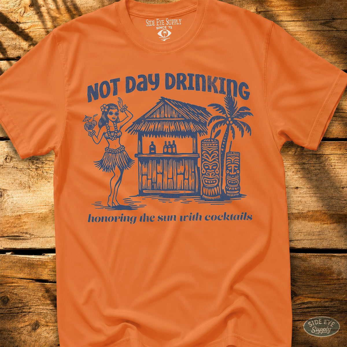 Honor The Sun Tee Orange / S - by Side Eye Supply - Surf Beach Life Apparel