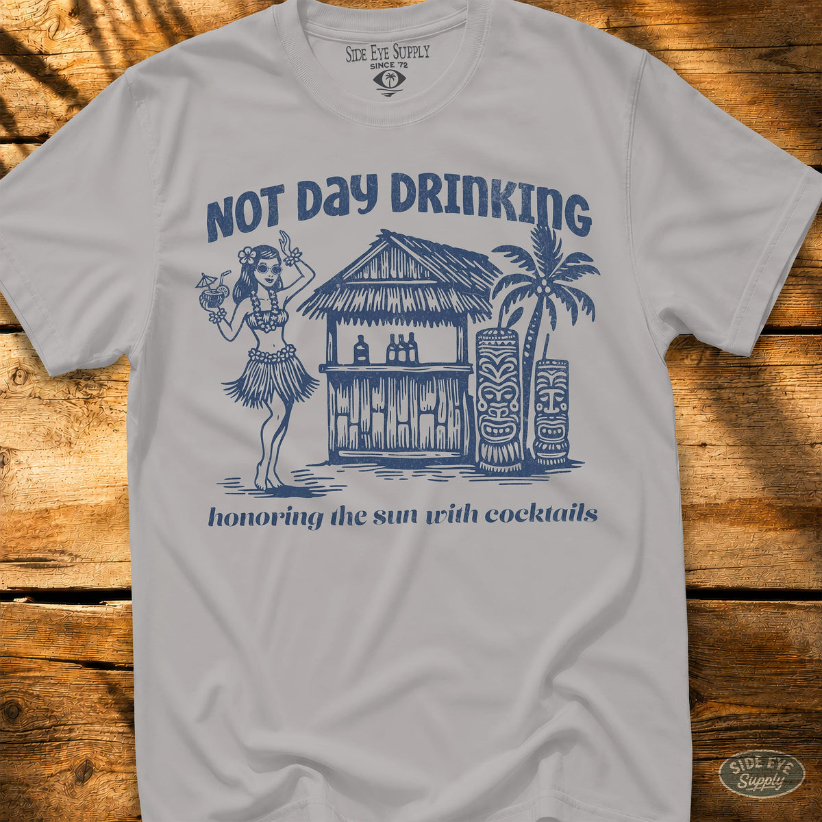 Honor The Sun Tee Ice Grey / S - by Side Eye Supply - Surf Beach Life Apparel