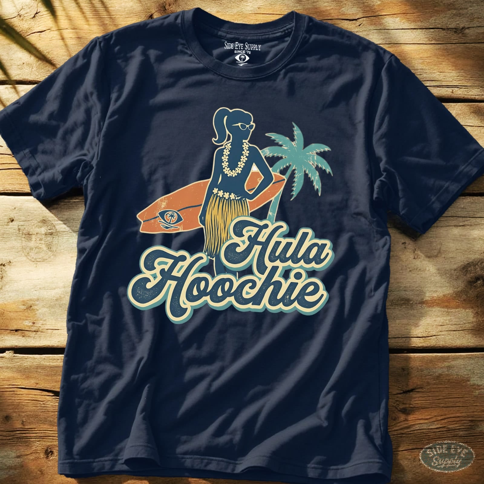 Hula Hoochie Tee Navy / S - by Side Eye Supply - Surf Beach Life Apparel