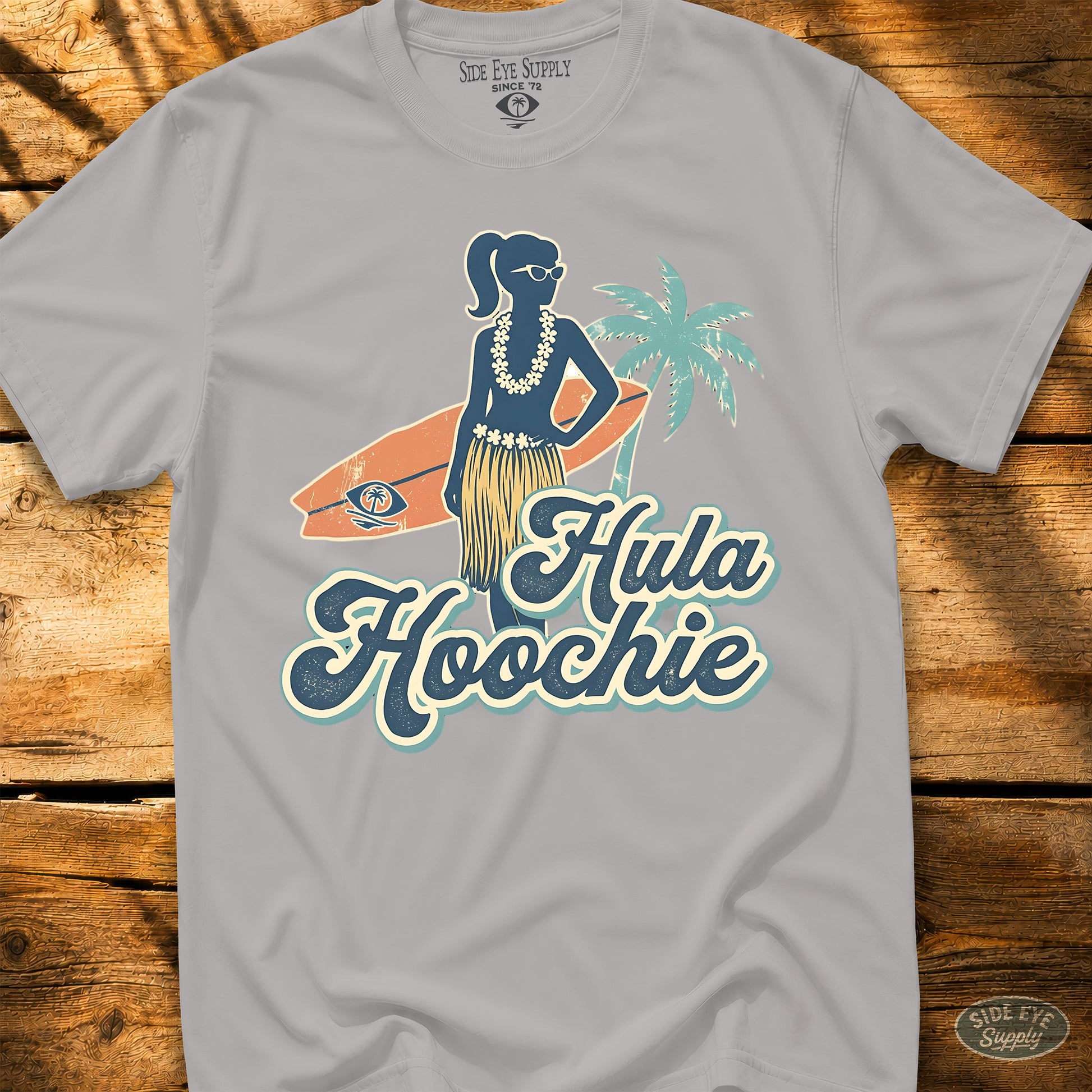 Hula Hoochie Tee Ice Grey / S - by Side Eye Supply - Surf Beach Life Apparel