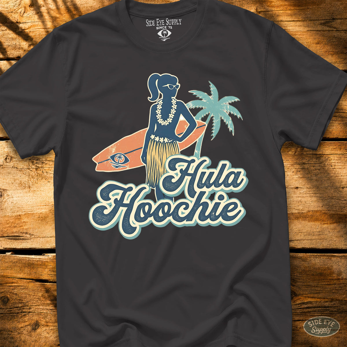 Hula Hoochie Tee Black / S - by Side Eye Supply - Surf Beach Life Apparel