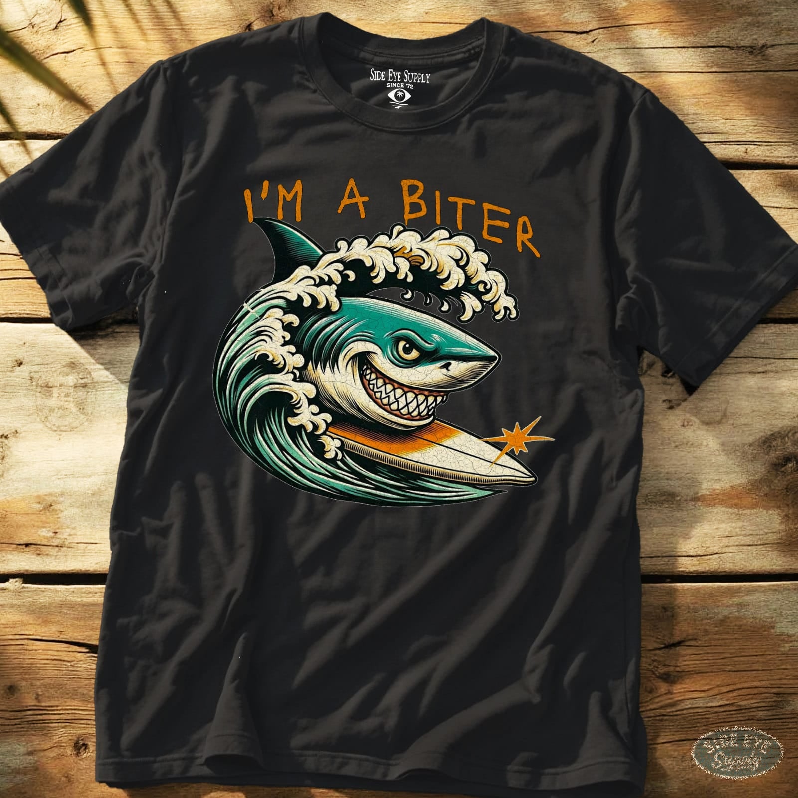 I'm A Biter Tee Black / S - by Side Eye Supply - Surf Beach Life Apparel