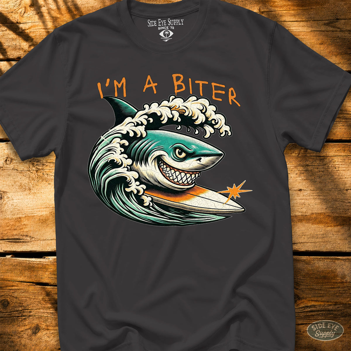I'm A Biter Tee Black / S - by Side Eye Supply - Surf Beach Life Apparel