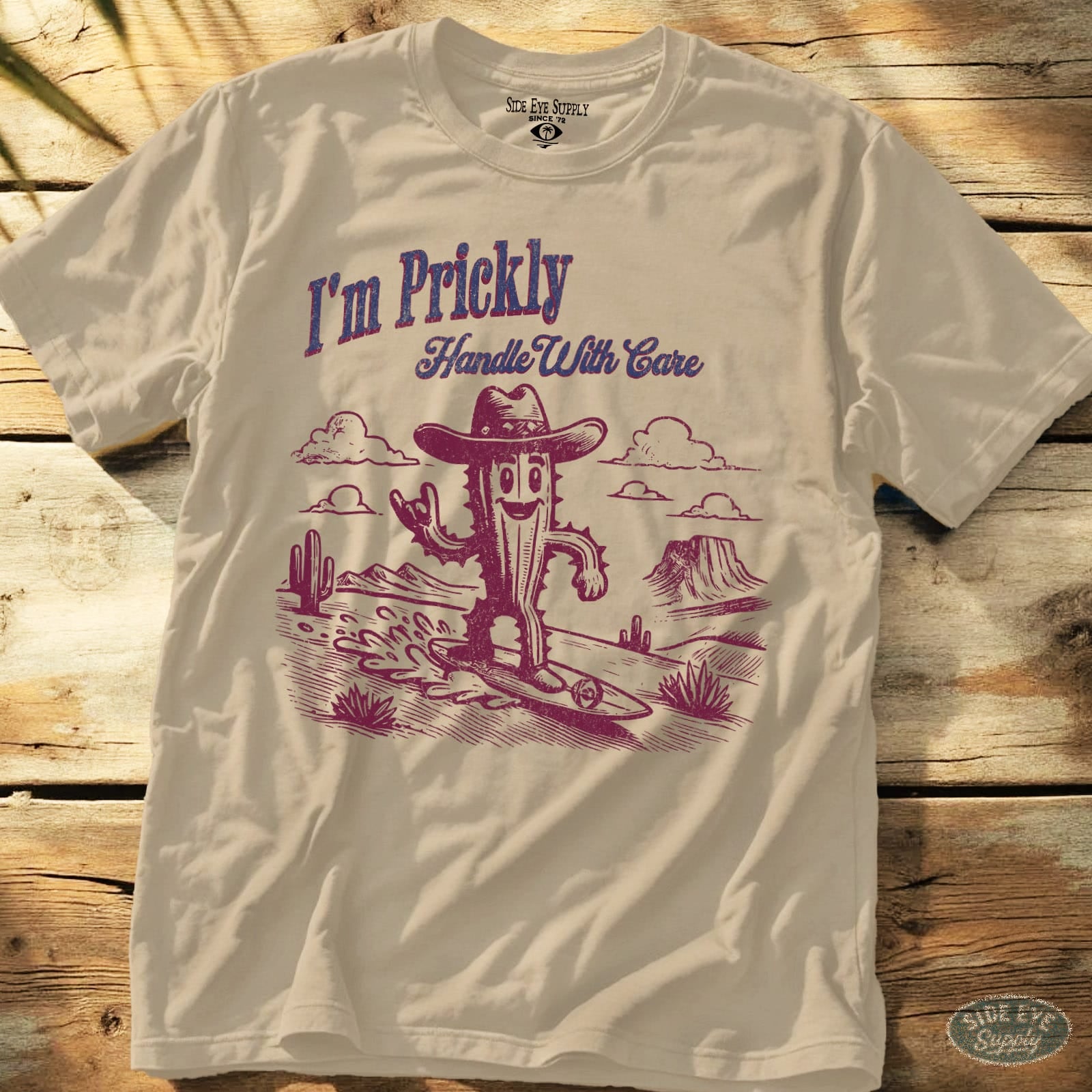 I'm Prickly Tee Sand / S - by Side Eye Supply - Surf Beach Life Apparel