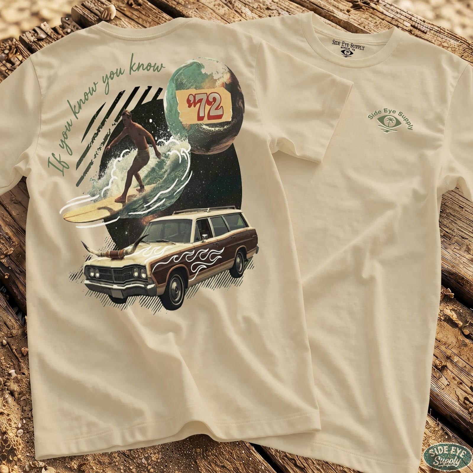 If You Know Tee Natural / S - by Side Eye Supply - Surf Beach Life Apparel