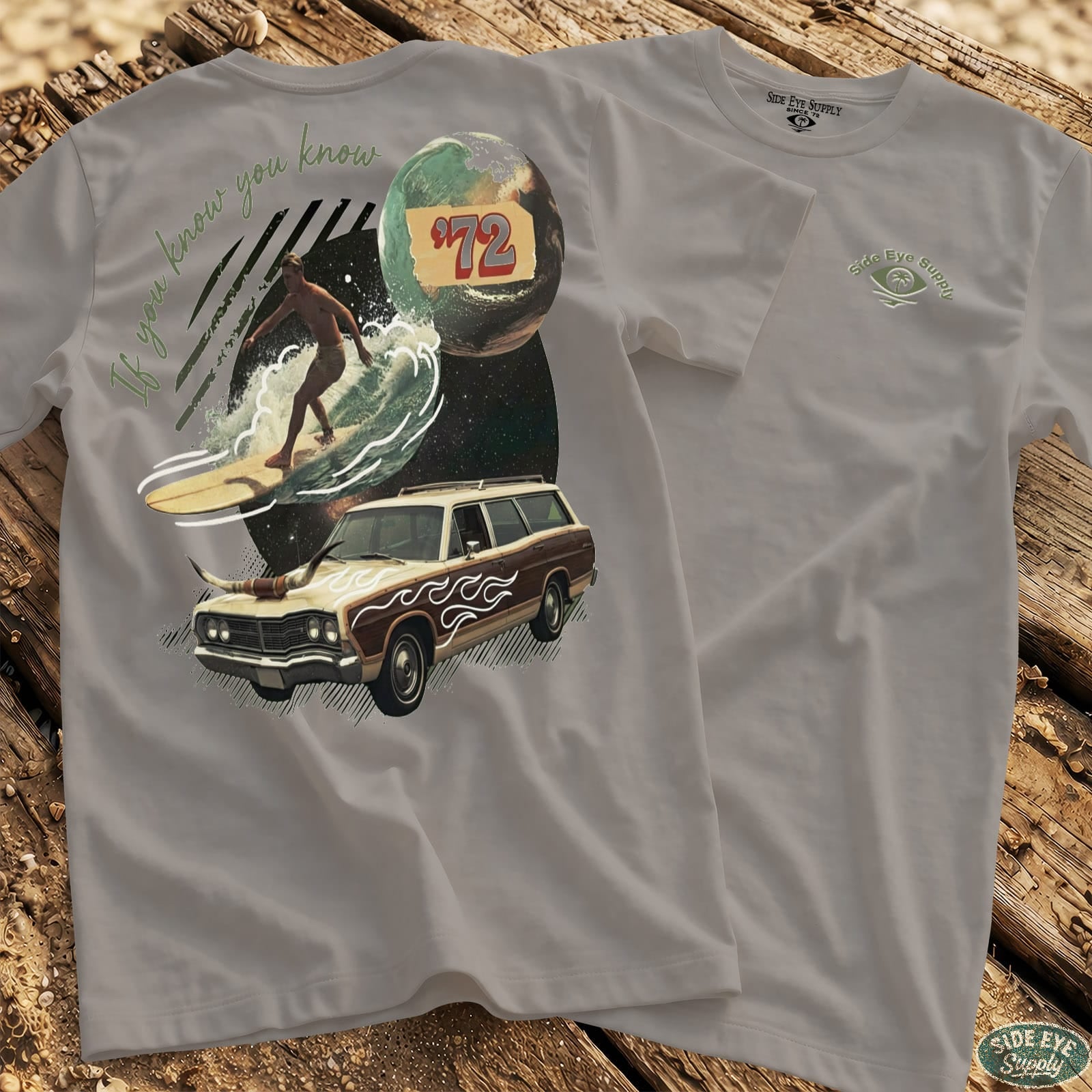 If You Know Tee Ice Grey / S - by Side Eye Supply - Surf Beach Life Apparel