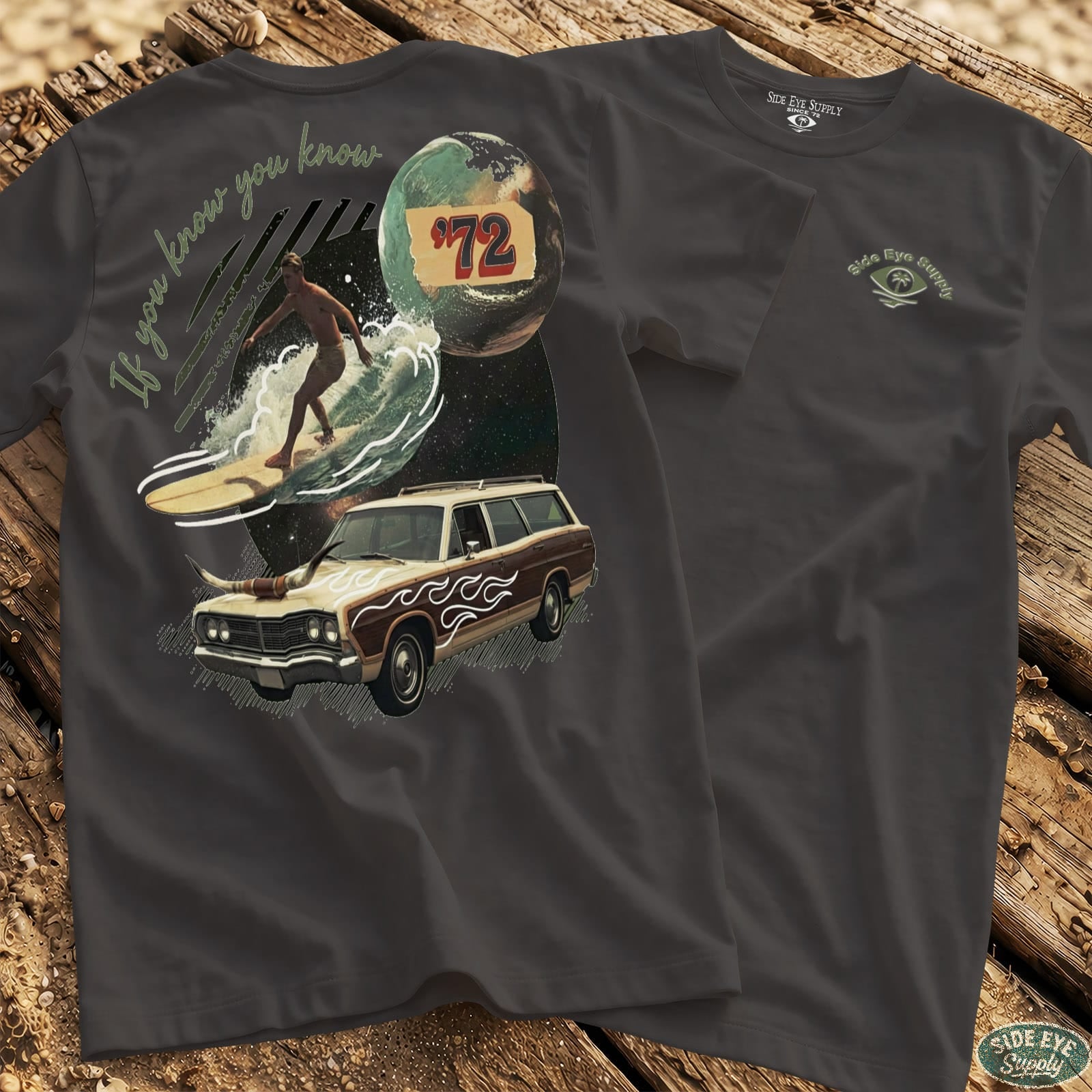 If You Know Tee Charcoal / S - by Side Eye Supply - Surf Beach Life Apparel