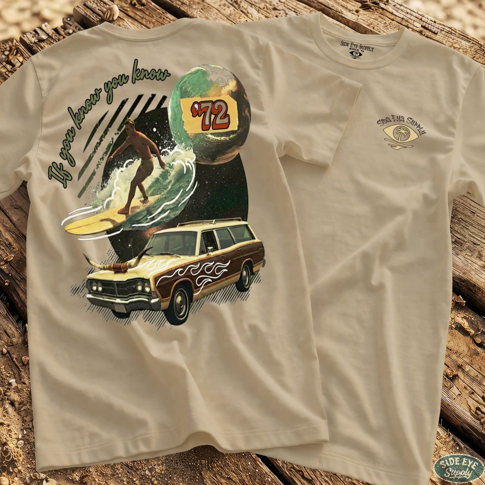If You Know Tee Natural / S - by Side Eye Supply - Surf Beach Life Apparel