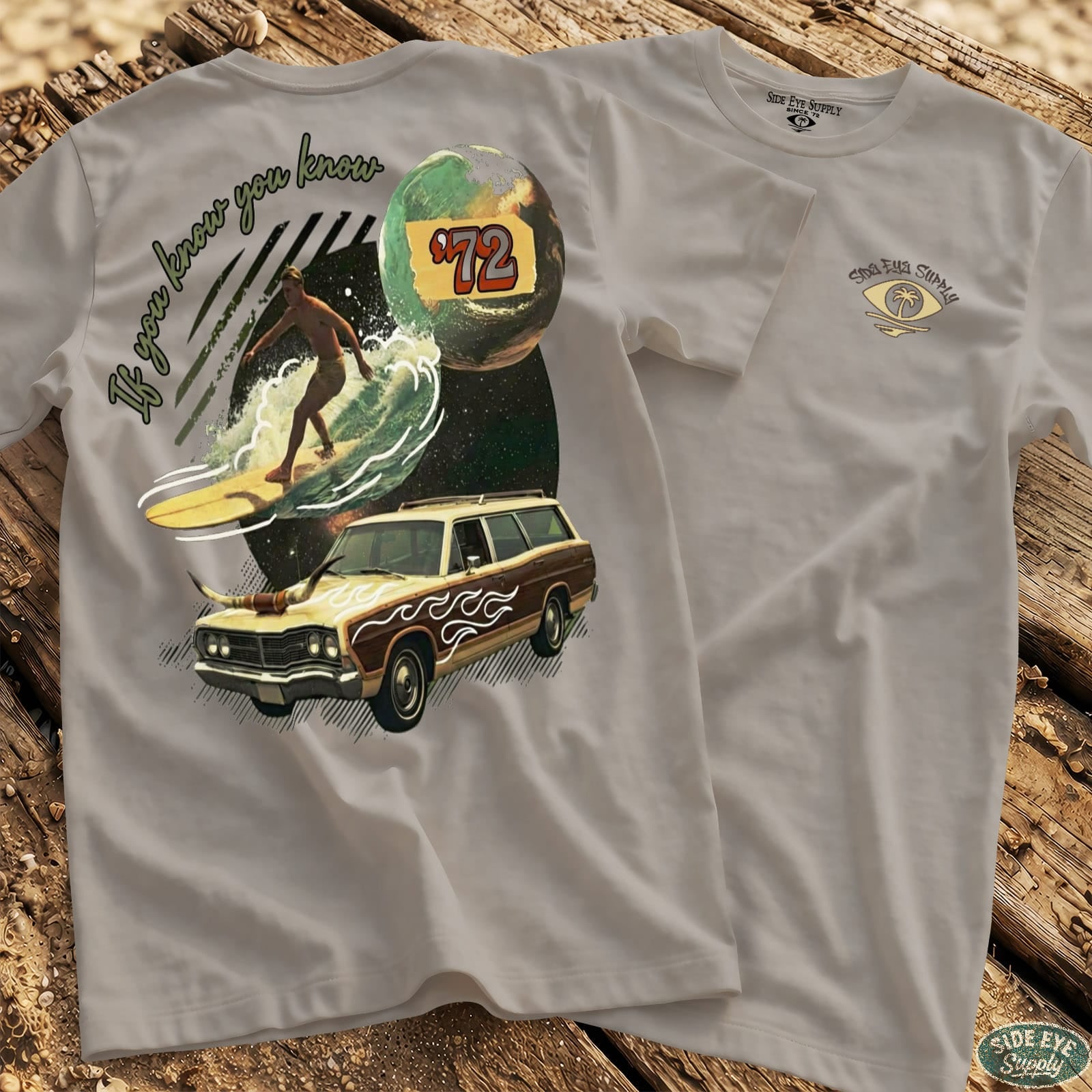 If You Know Tee Ice Grey / S - by Side Eye Supply - Surf Beach Life Apparel