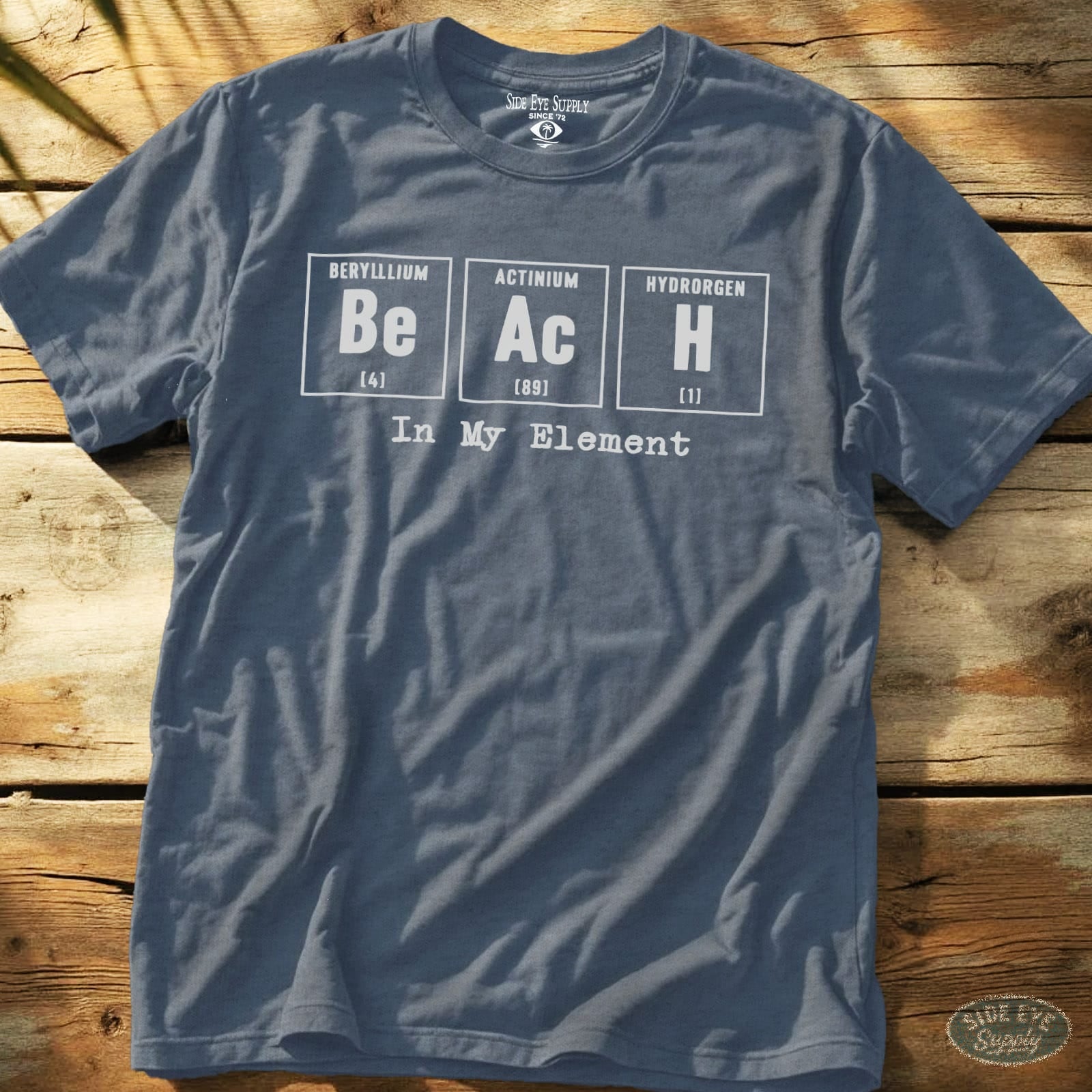 In My Element Tee Heather Indigo / S - by Side Eye Supply - Surf Beach Life Apparel