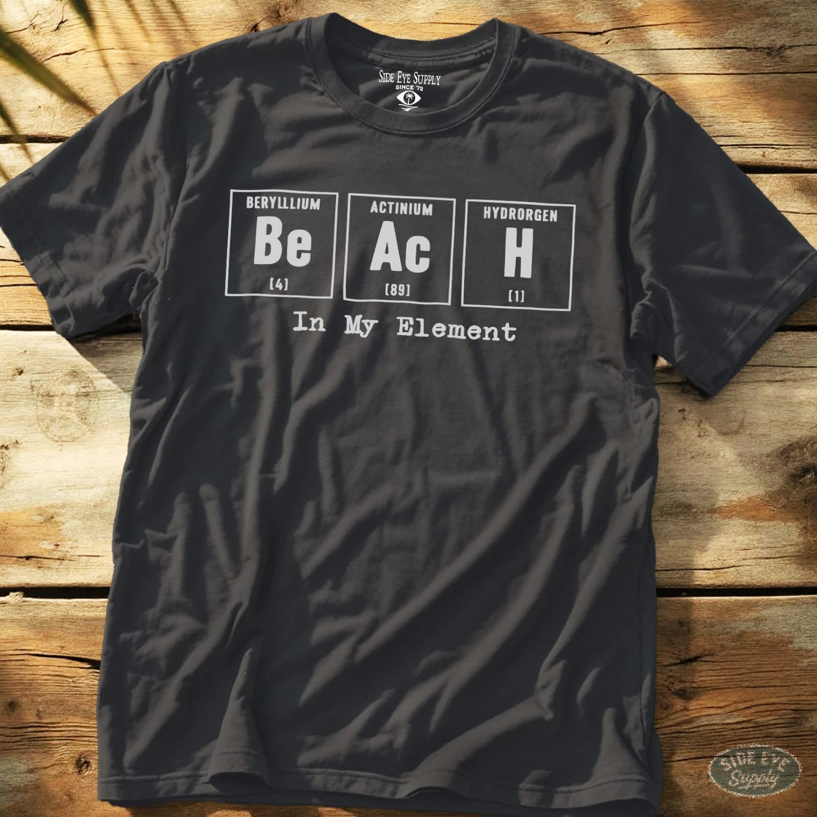 In My Element Tee Charcoal / S - by Side Eye Supply - Surf Beach Life Apparel