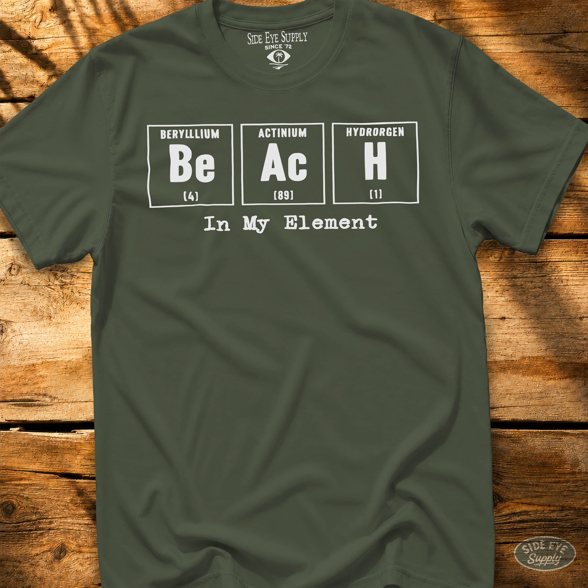 In My Element Tee Military Green / S - by Side Eye Supply - Surf Beach Life Apparel