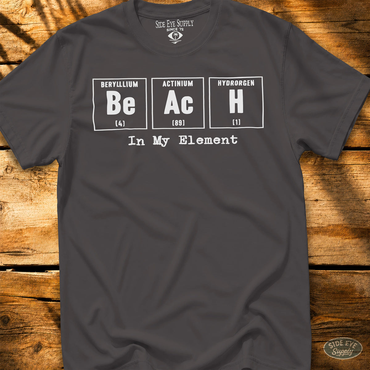 In My Element Tee Charcoal / S - by Side Eye Supply - Surf Beach Life Apparel