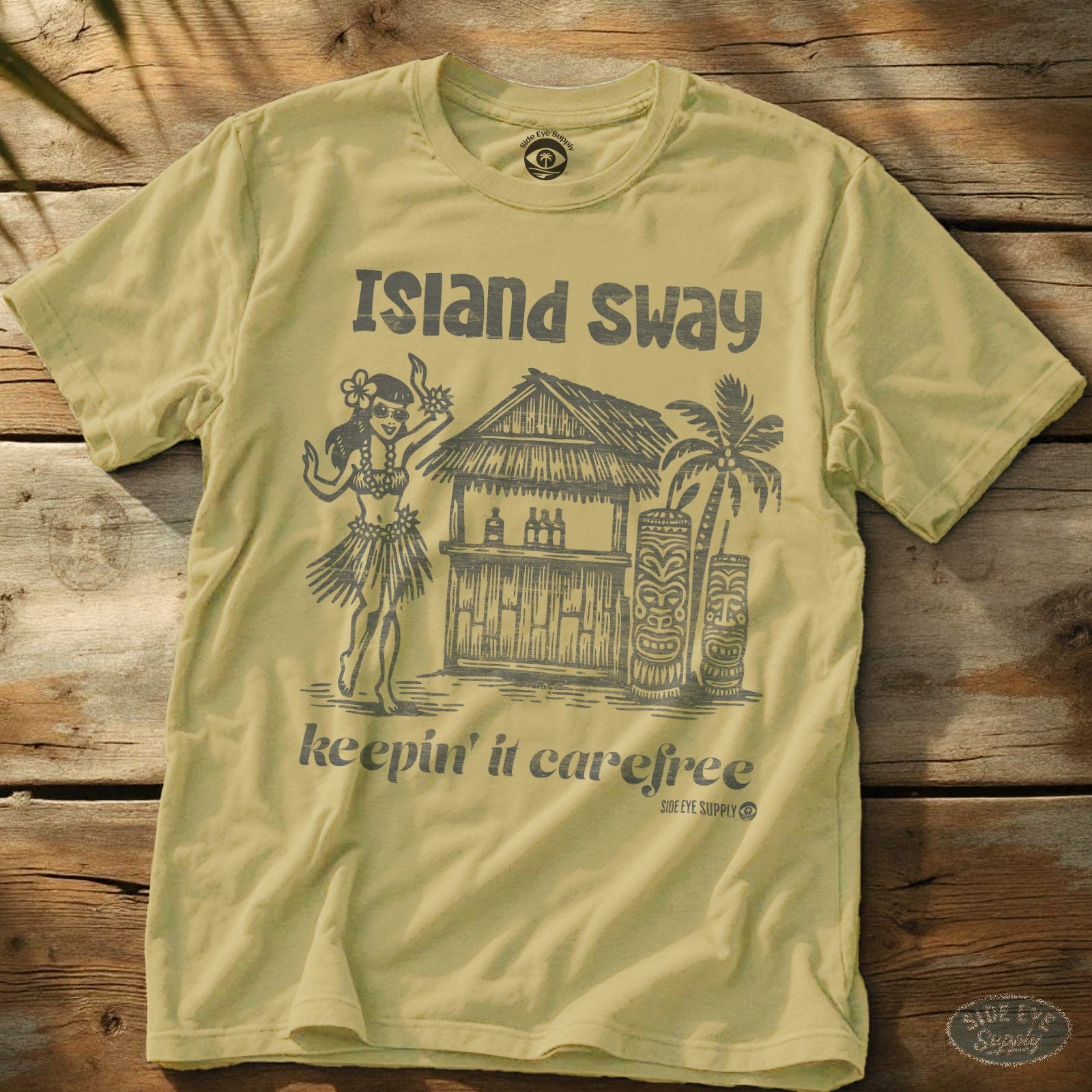 Island Sway T-Shirt Cornsilk / S - by Side Eye Supply - Surf Beach Life Apparel