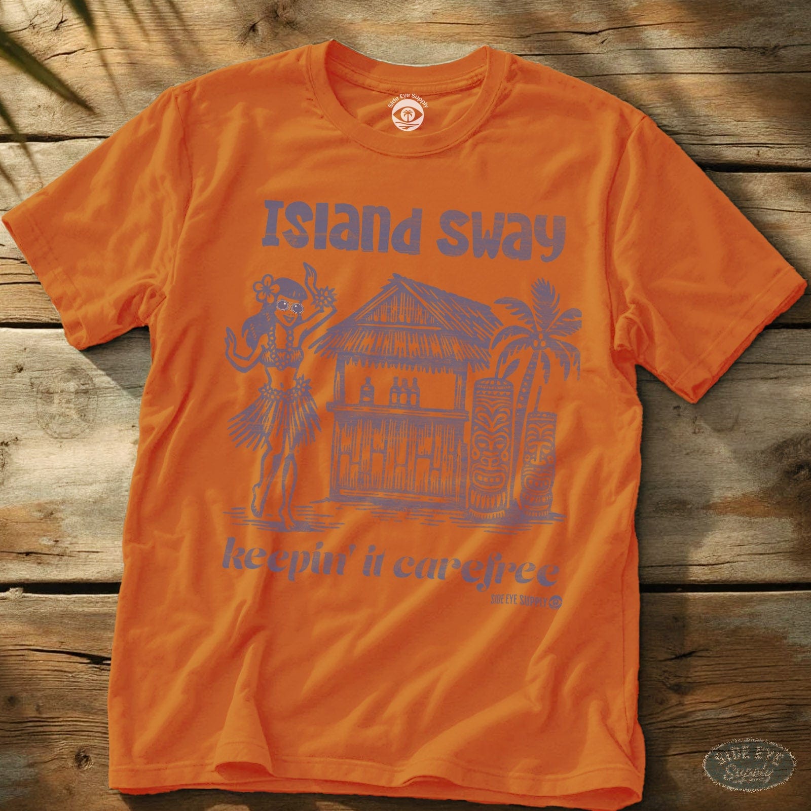 Island Sway T-Shirt Orange / S - by Side Eye Supply - Surf Beach Life Apparel