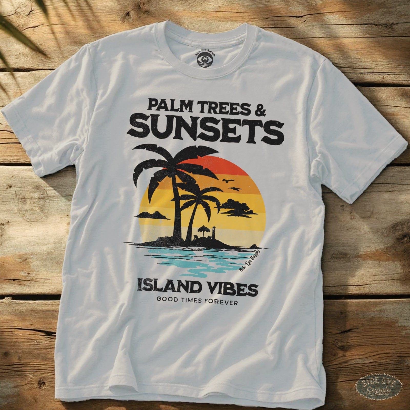 Island Vibes Tee White / S - by Side Eye Supply - Surf Beach Life Apparel