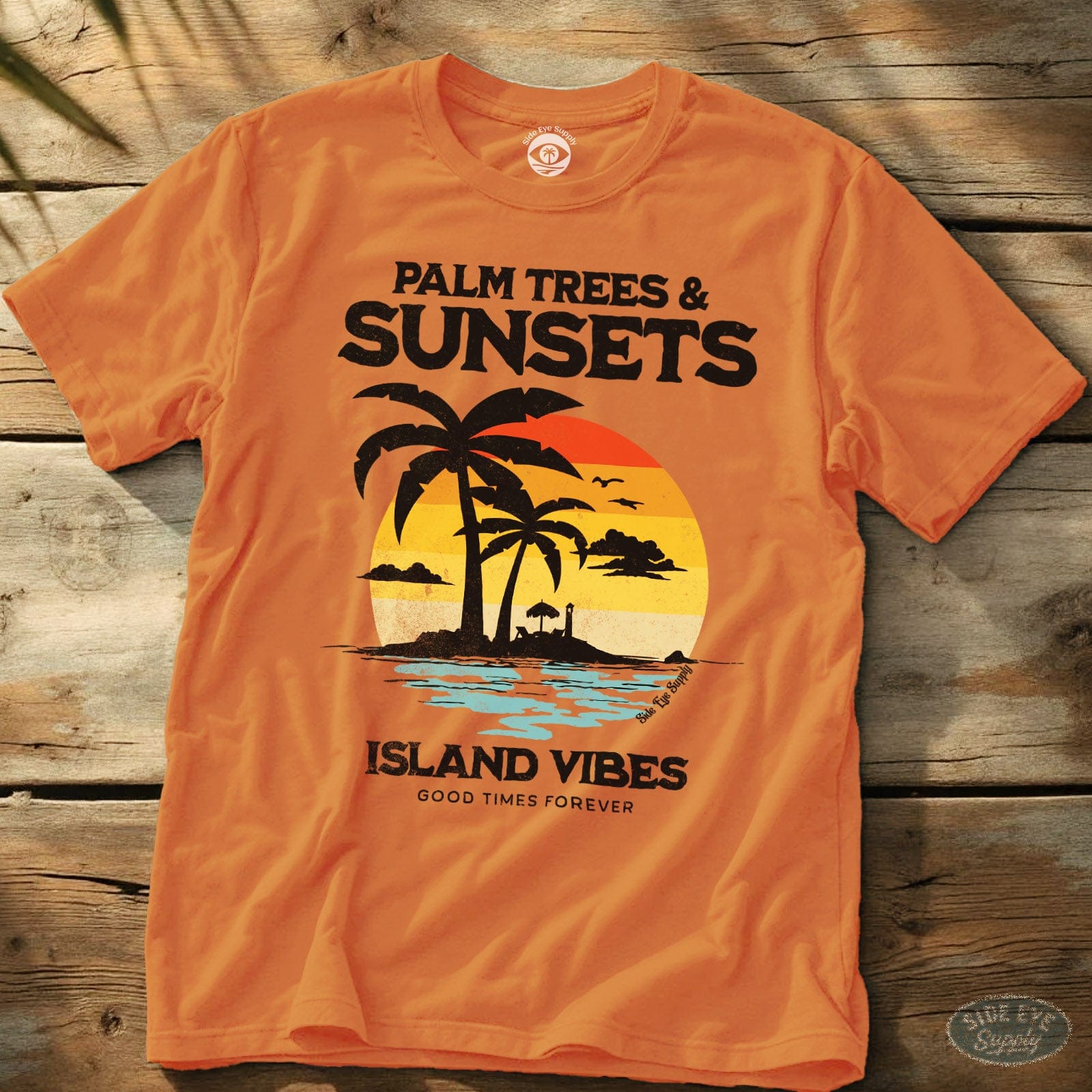Island Vibes Tee Orange / S - by Side Eye Supply - Surf Beach Life Apparel