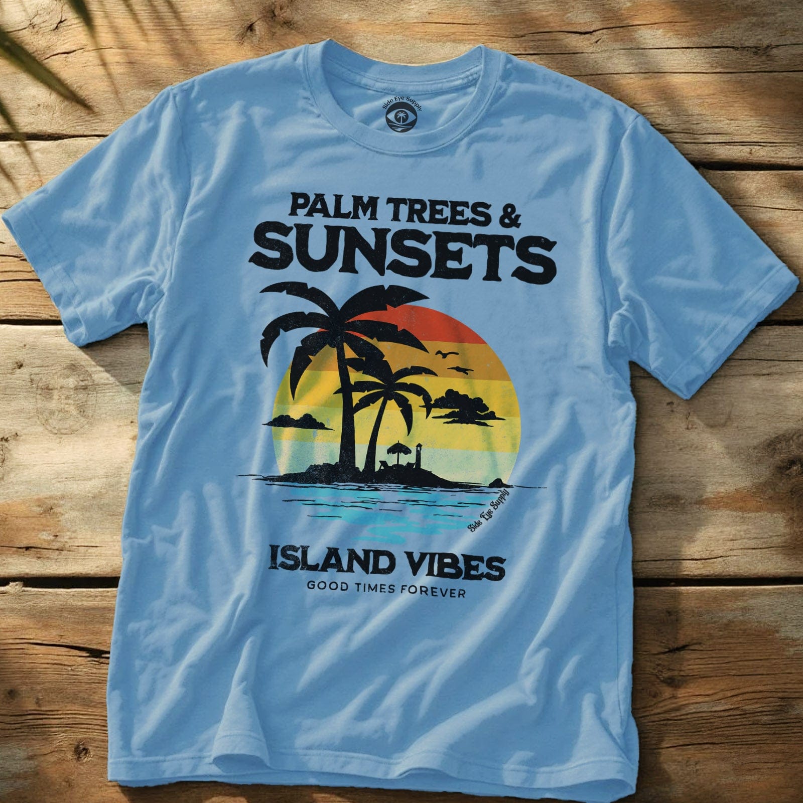 Island Vibes Tee Light Blue / S - by Side Eye Supply - Surf Beach Life Apparel