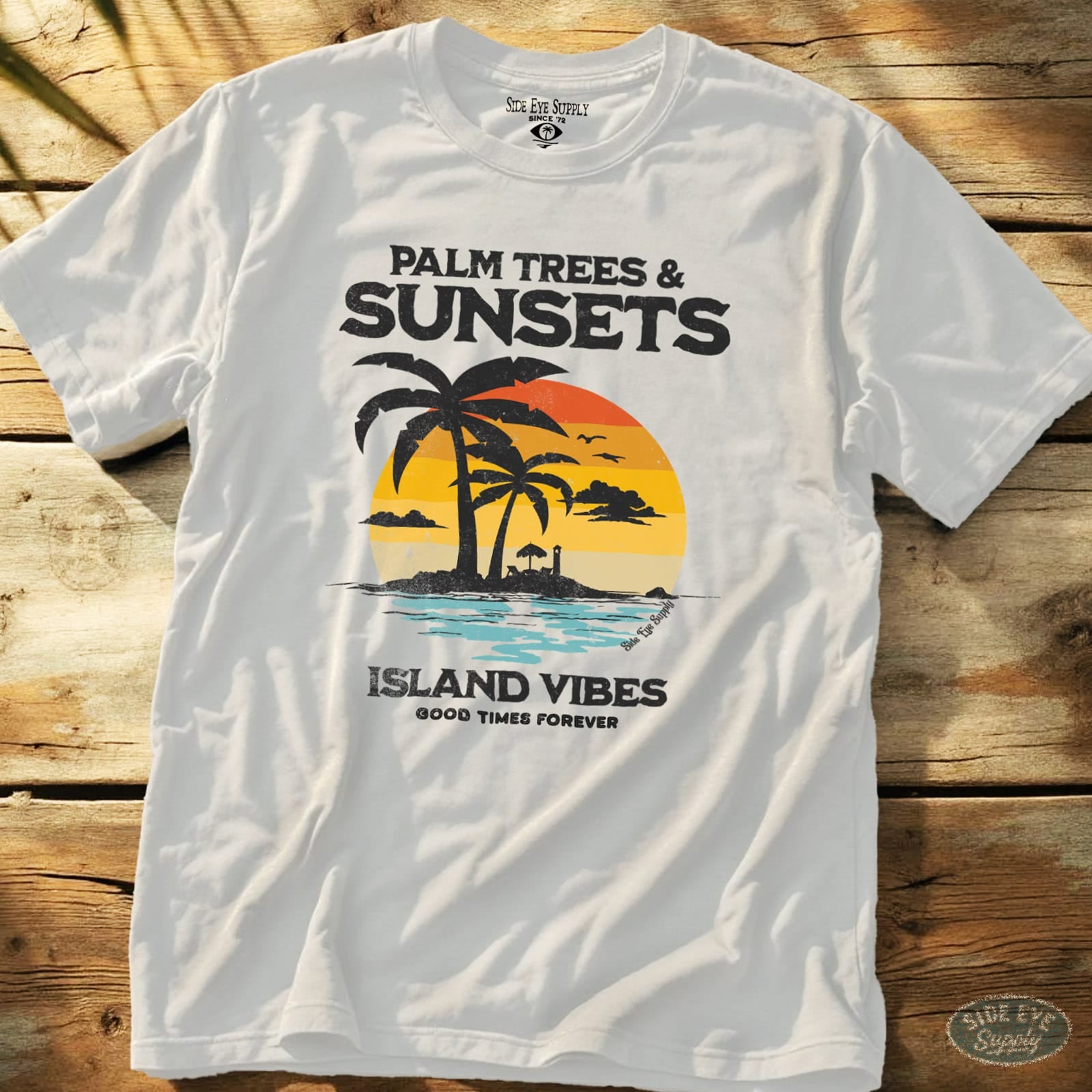 Island Vibes Tee White / S - by Side Eye Supply - Surf Beach Life Apparel
