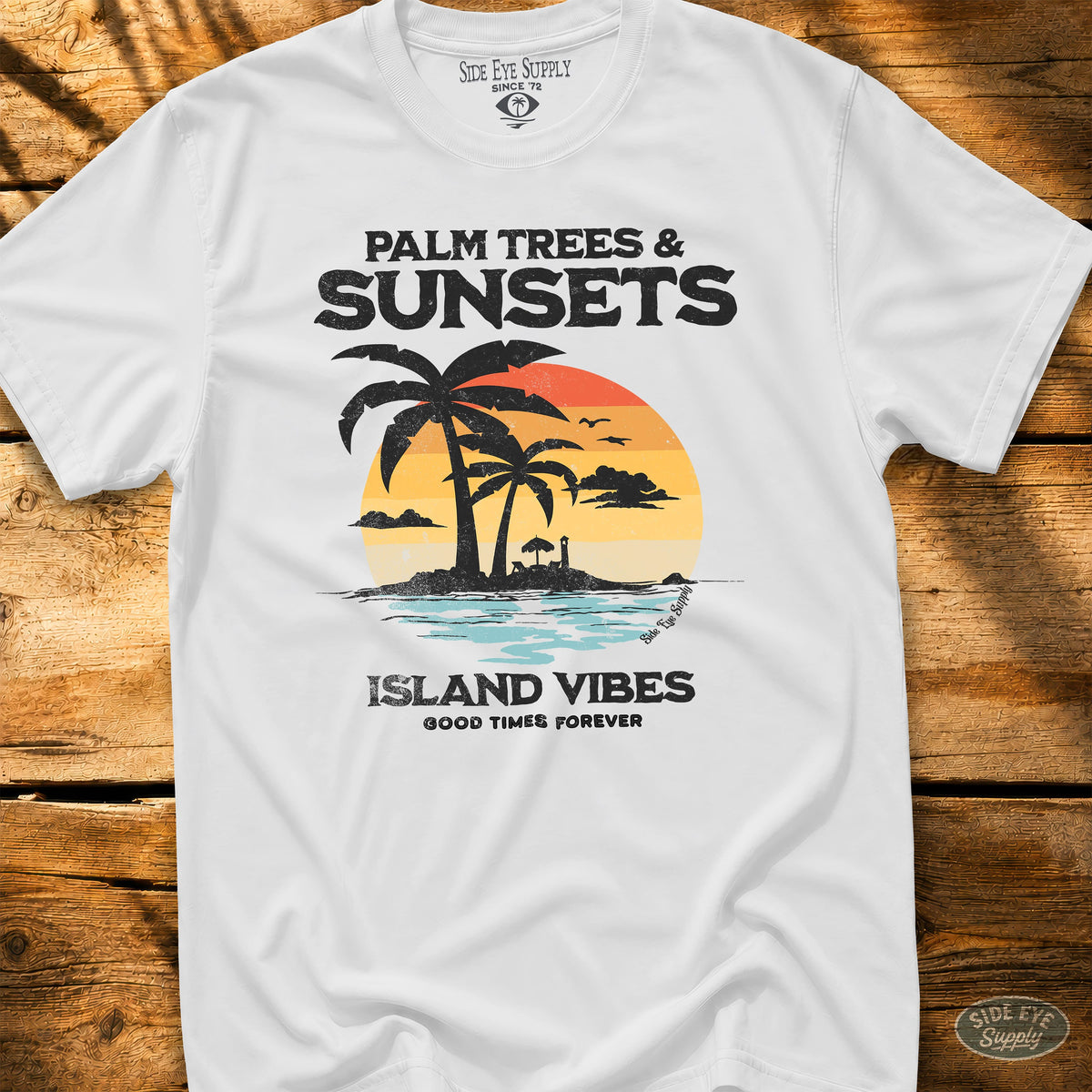 Island Vibes Tee White / S - by Side Eye Supply - Surf Beach Life Apparel