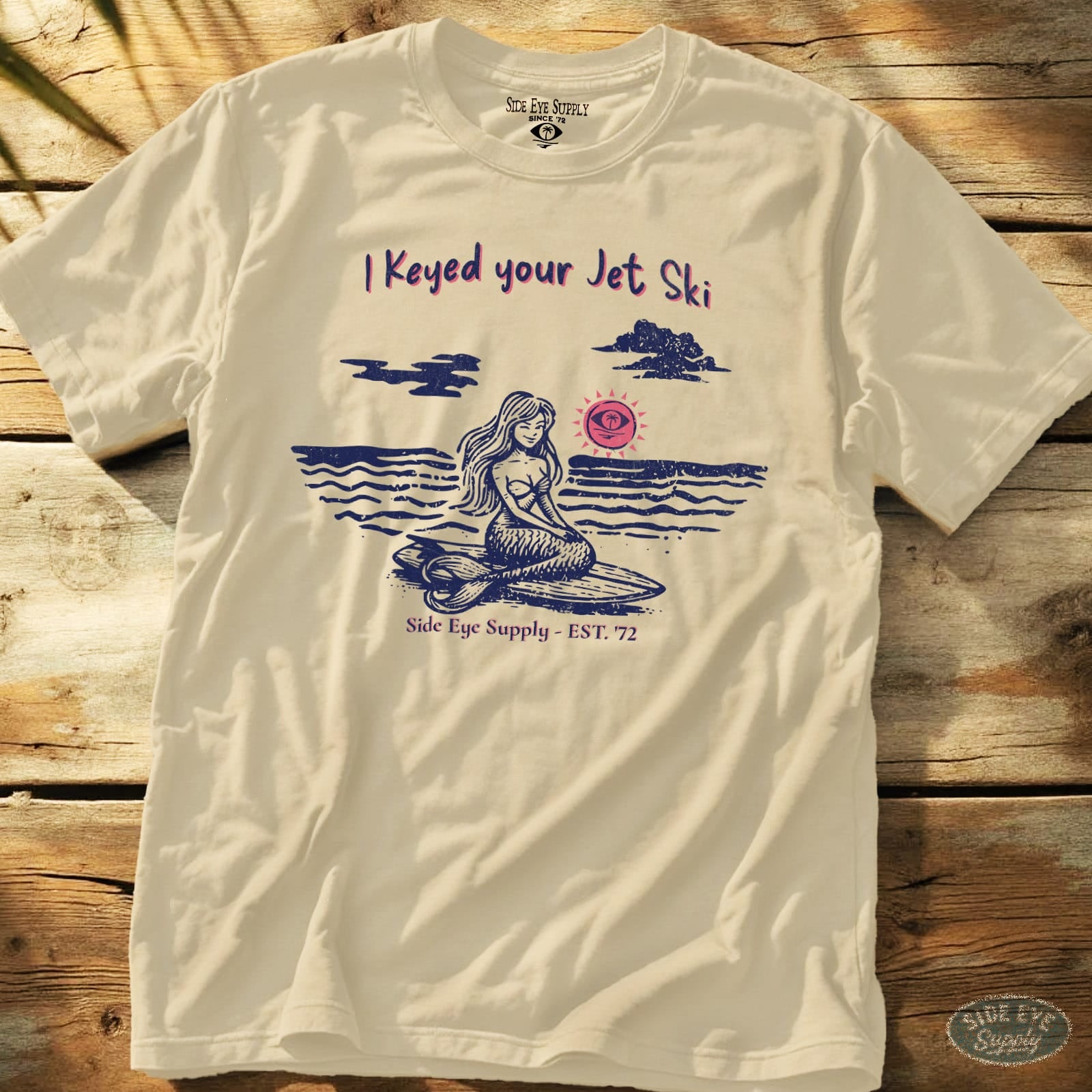 Jet Ski Tee Natural / S - by Side Eye Supply - Surf Beach Life Apparel
