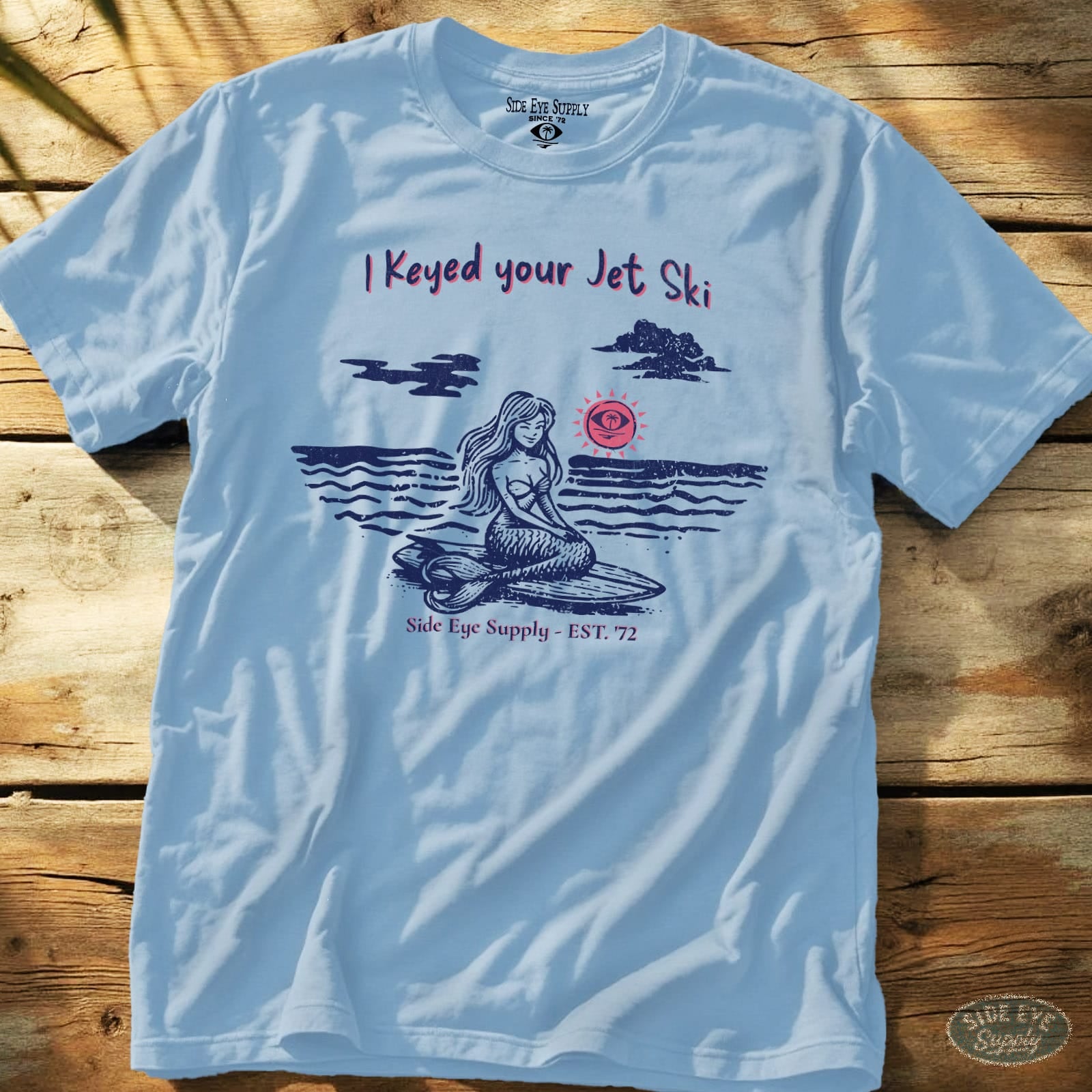 Jet Ski Tee Light Blue / S - by Side Eye Supply - Surf Beach Life Apparel