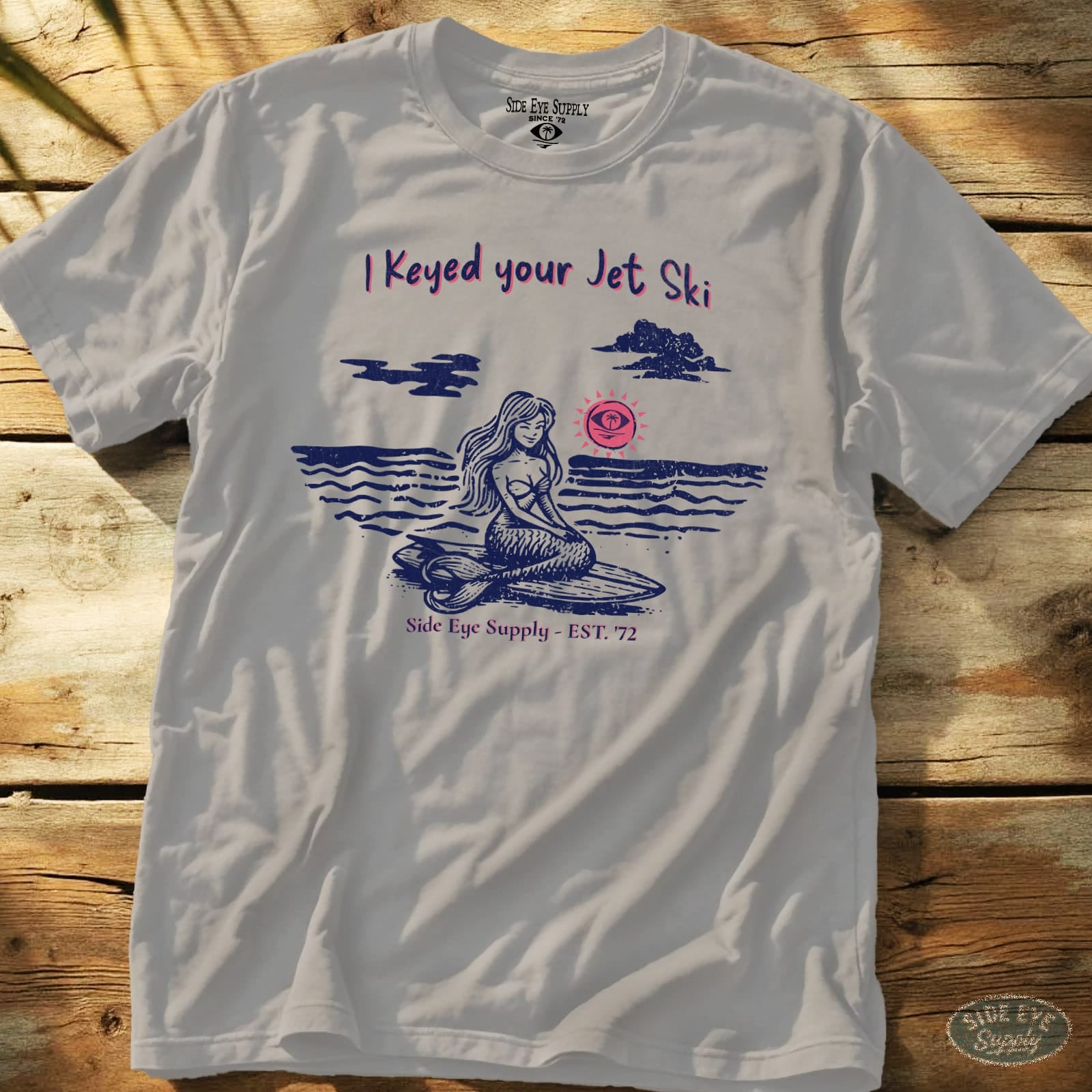 Jet Ski Tee Ice Grey / S - by Side Eye Supply - Surf Beach Life Apparel