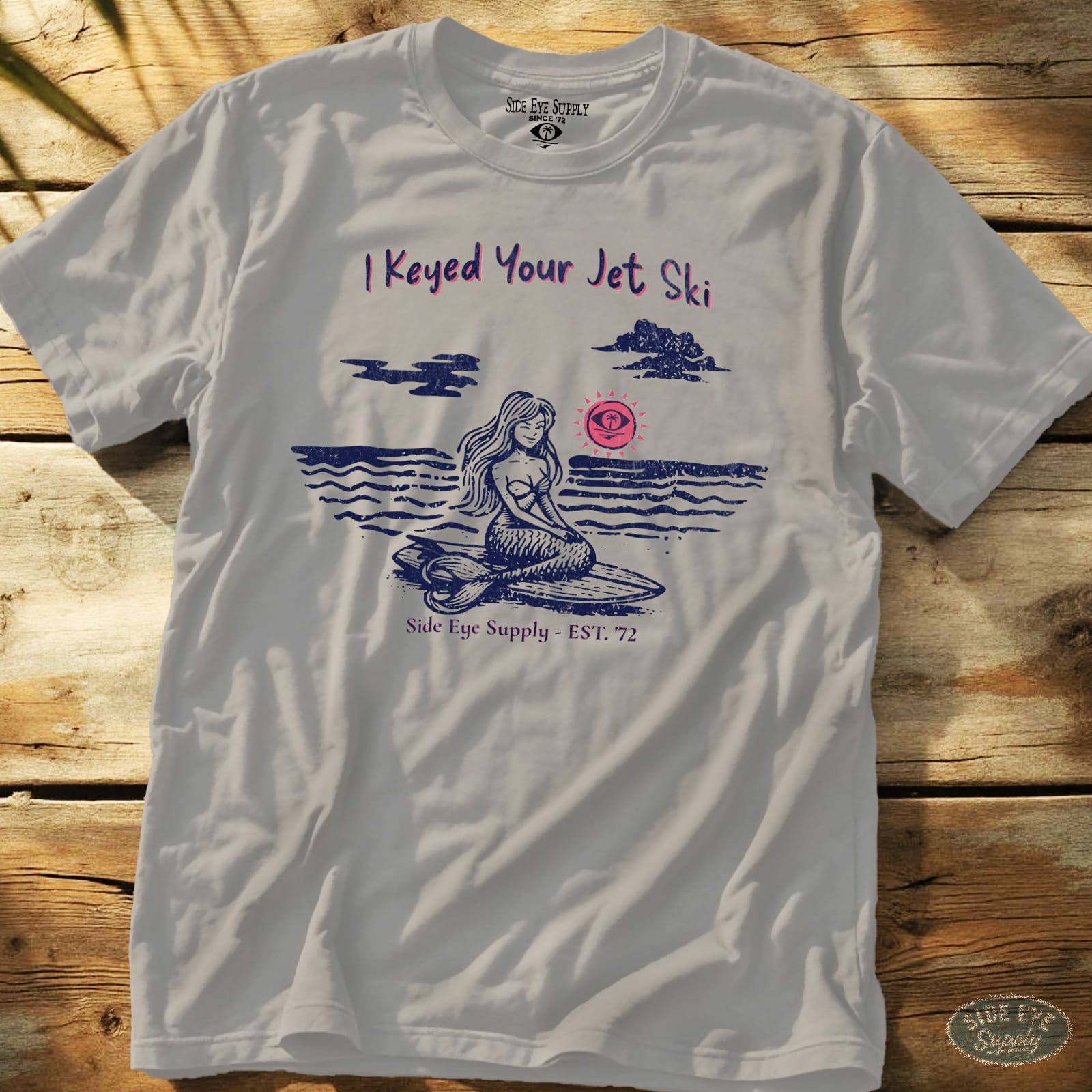 Jet Ski Tee Ice Grey / S - by Side Eye Supply - Surf Beach Life Apparel