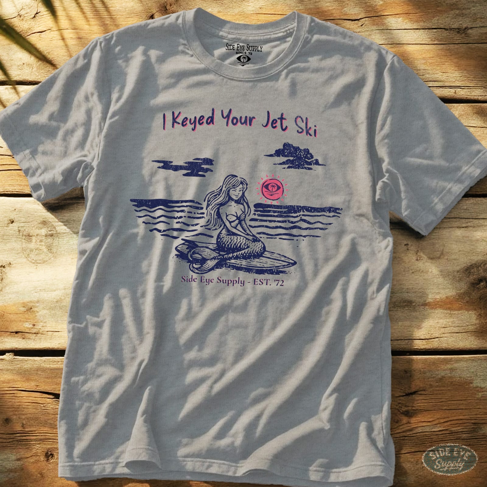 Jet Ski Tee Sport Grey / S - by Side Eye Supply - Surf Beach Life Apparel