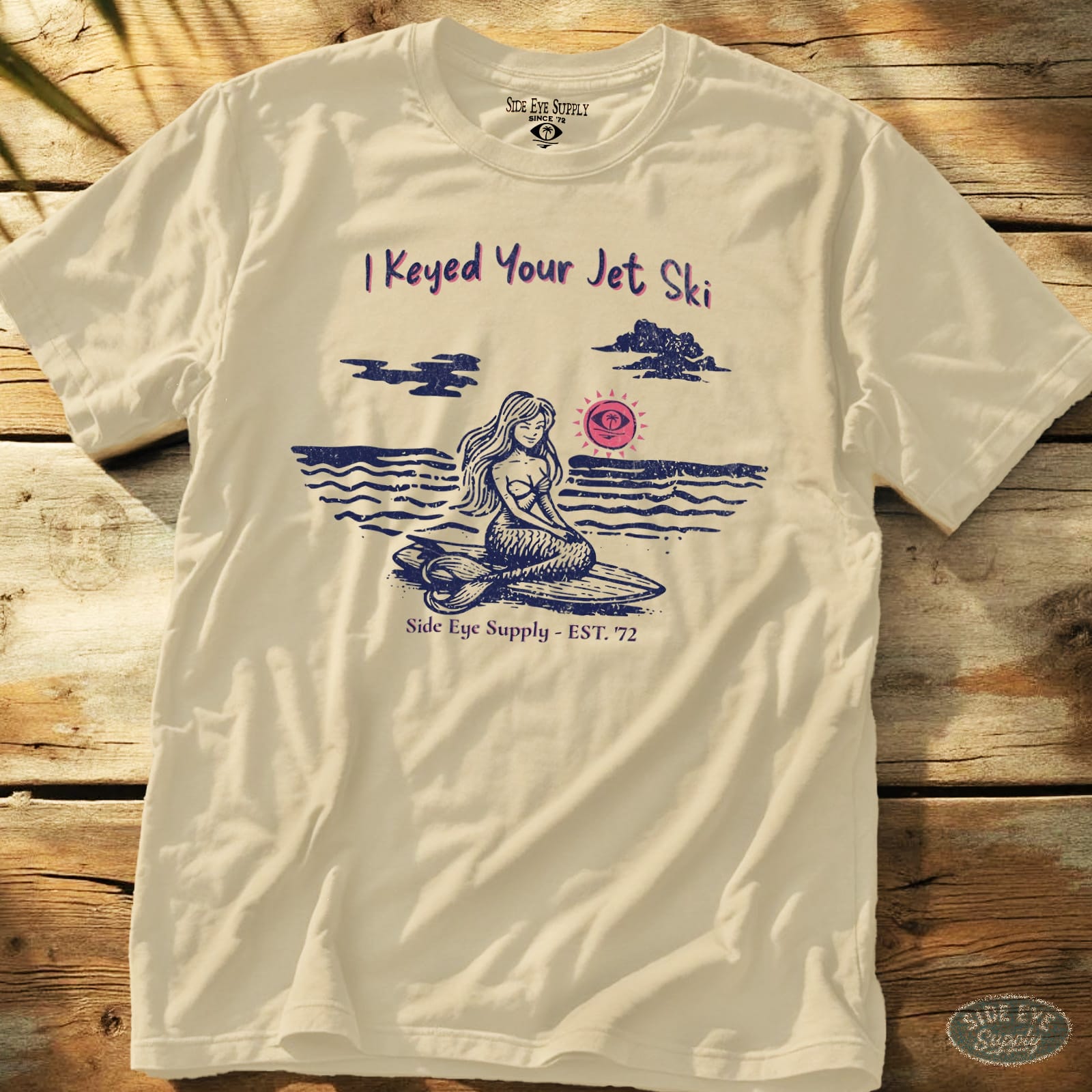 Jet Ski Tee Natural / S - by Side Eye Supply - Surf Beach Life Apparel