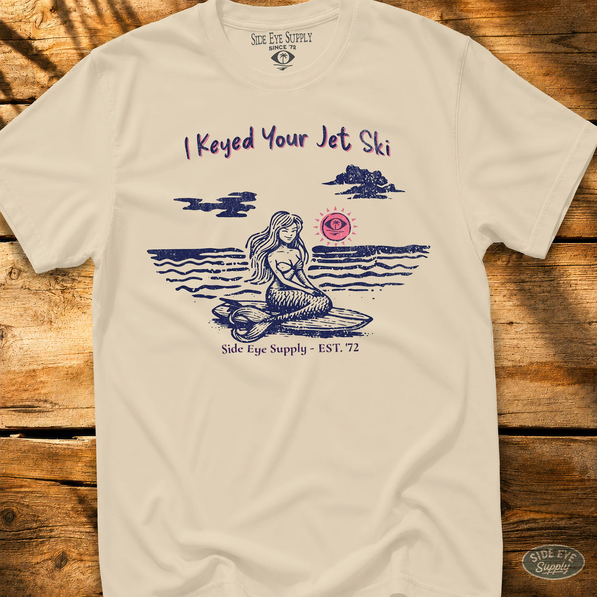Jet Ski Tee Natural / S - by Side Eye Supply - Surf Beach Life Apparel