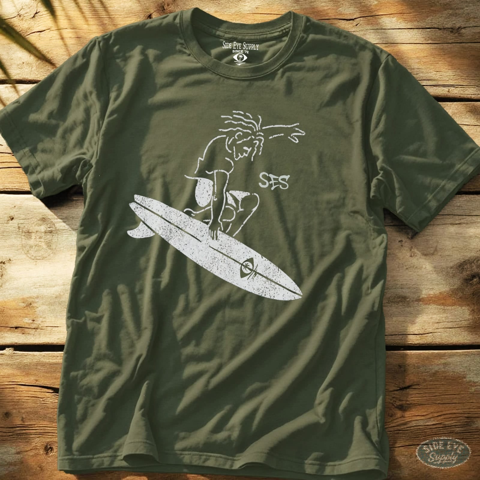 Joy Ride Tee Military Green / S - by Side Eye Supply - Surf Beach Life Apparel