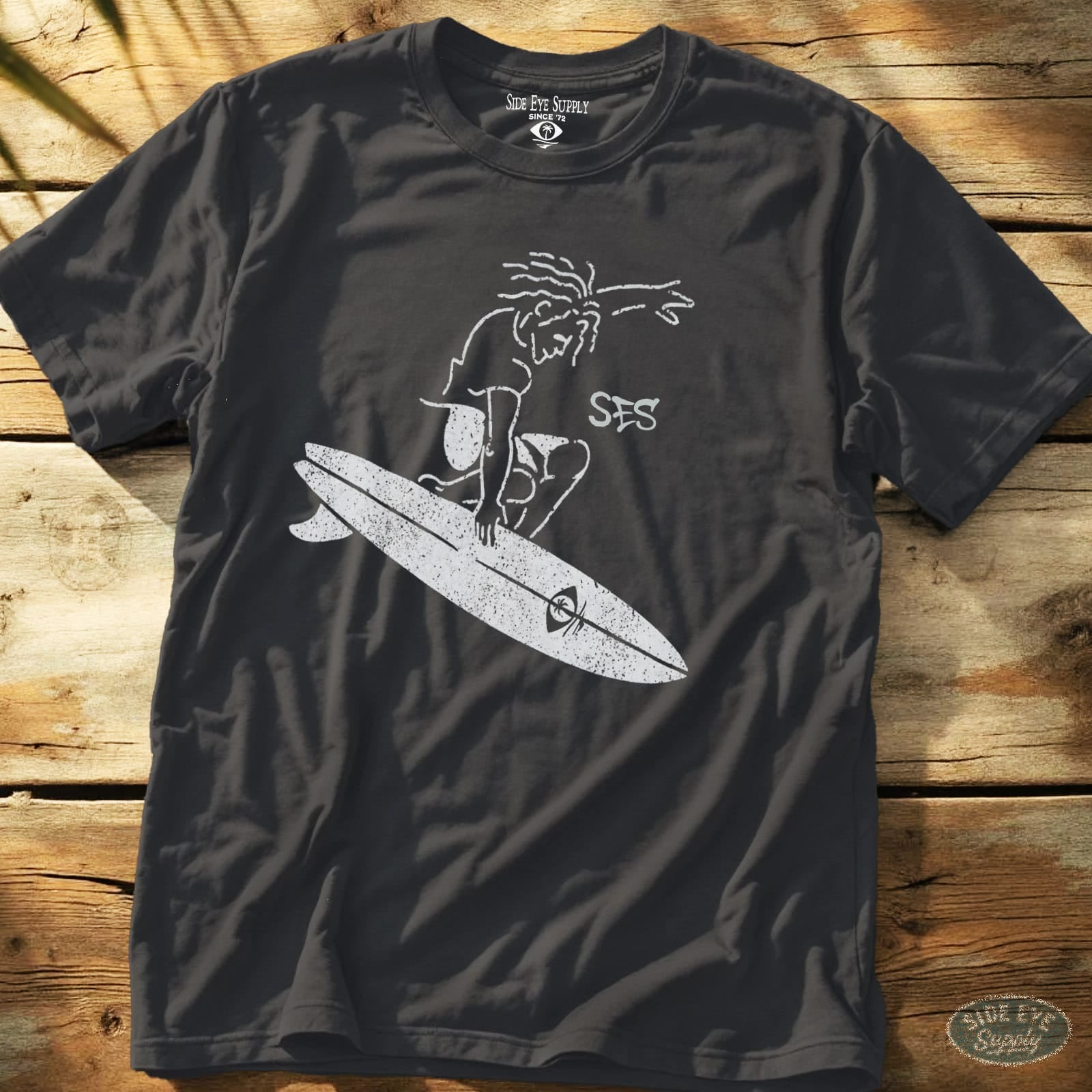 Joy Ride Tee Charcoal / S - by Side Eye Supply - Surf Beach Life Apparel