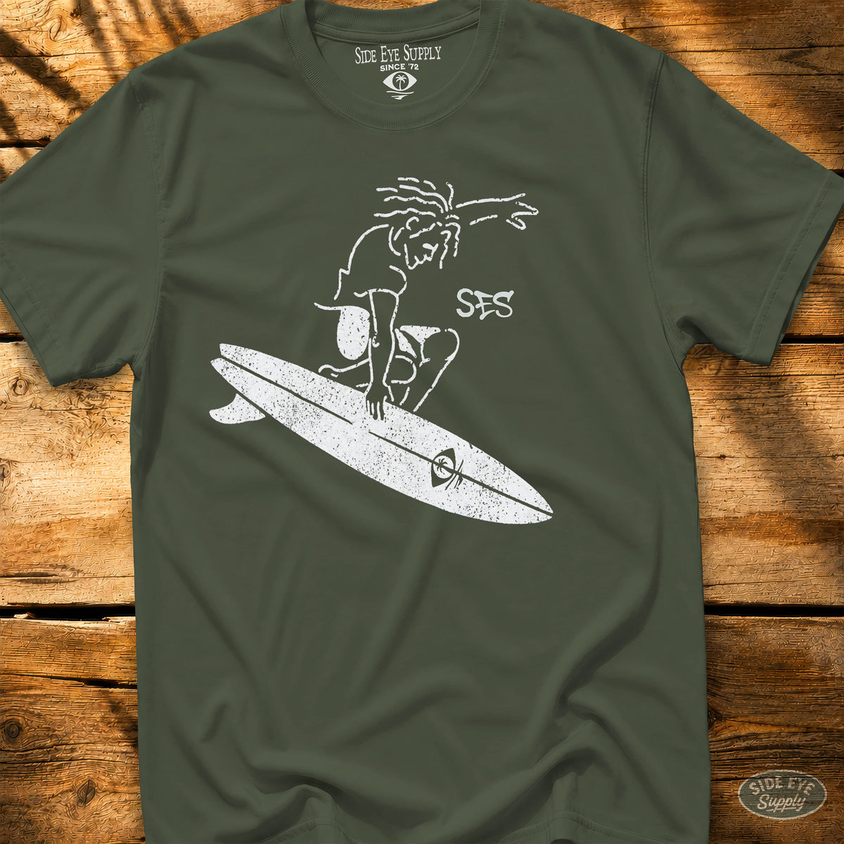 Joy Ride Tee Military Green / S - by Side Eye Supply - Surf Beach Life Apparel