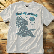 Just Coasting Tee White / S - by Side Eye Supply - Surf Beach Life Apparel
