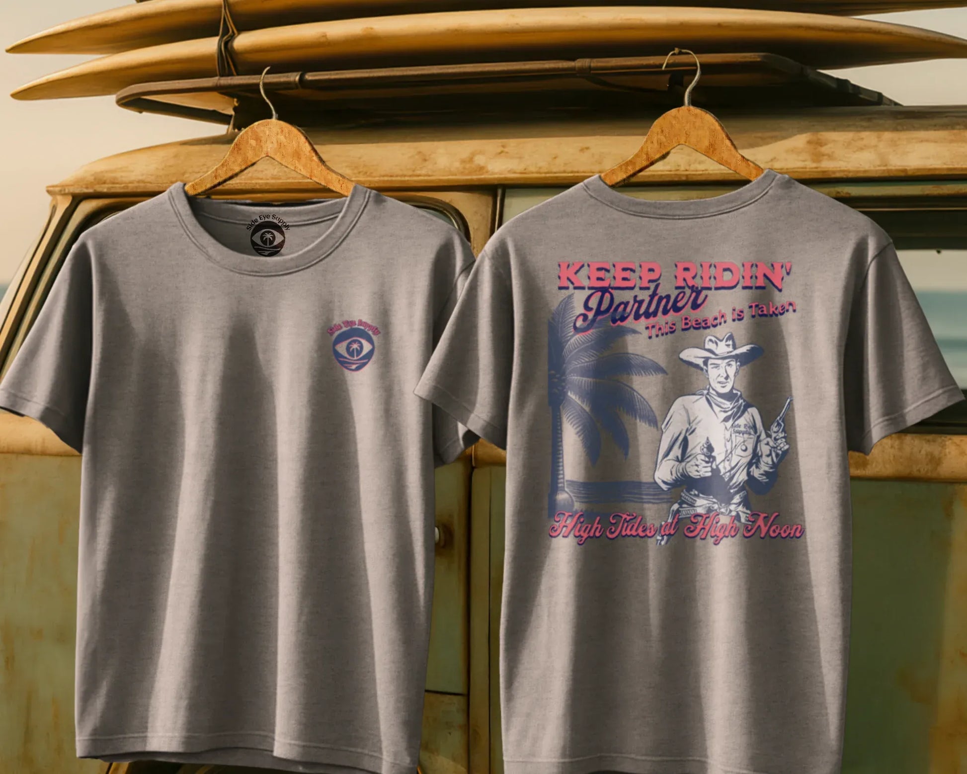 Keep Ridin' Tee Sport Grey / S - by Side Eye Supply - Surf Beach Life Apparel